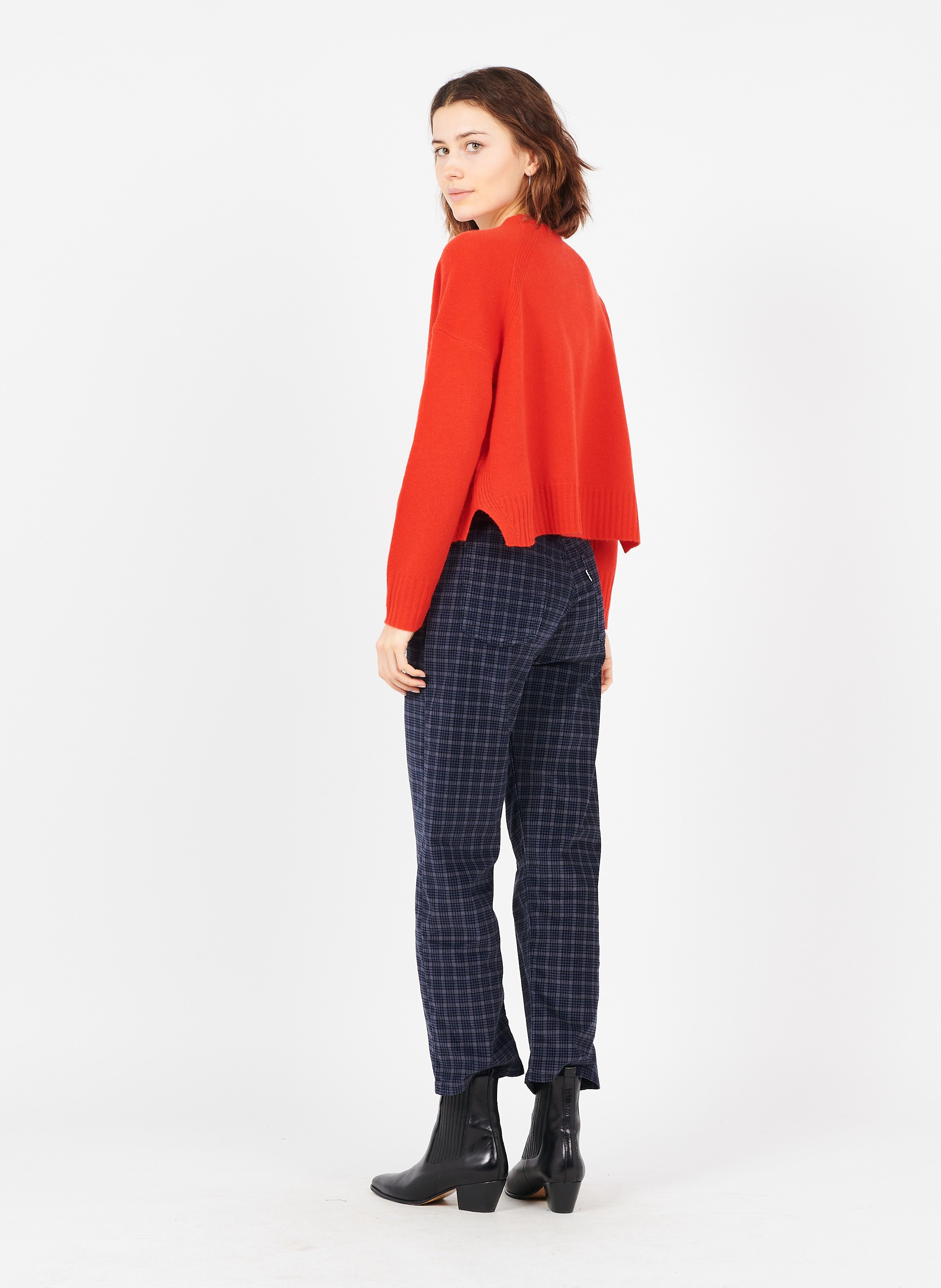 whistles red cardigan