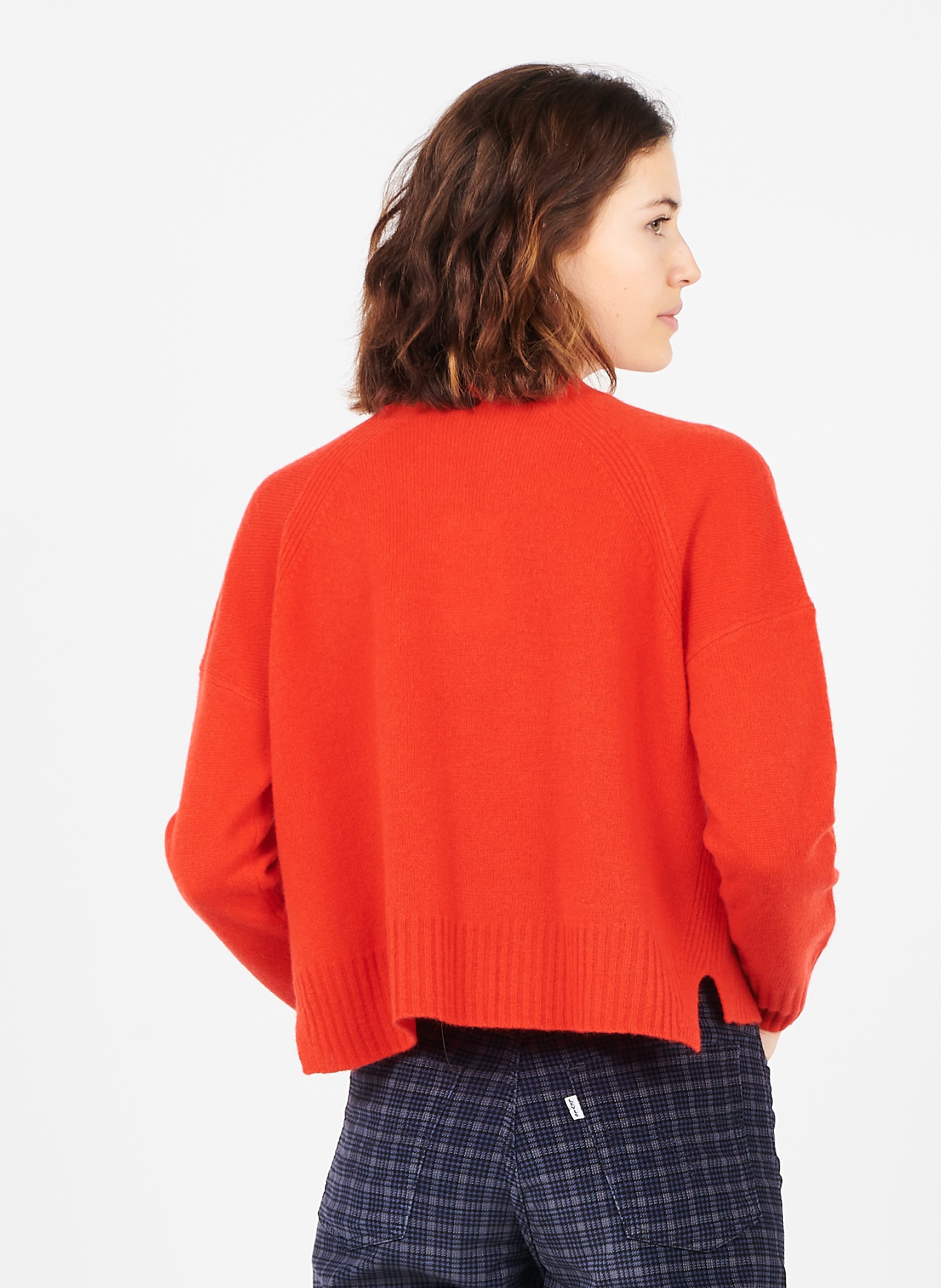 whistles red cardigan