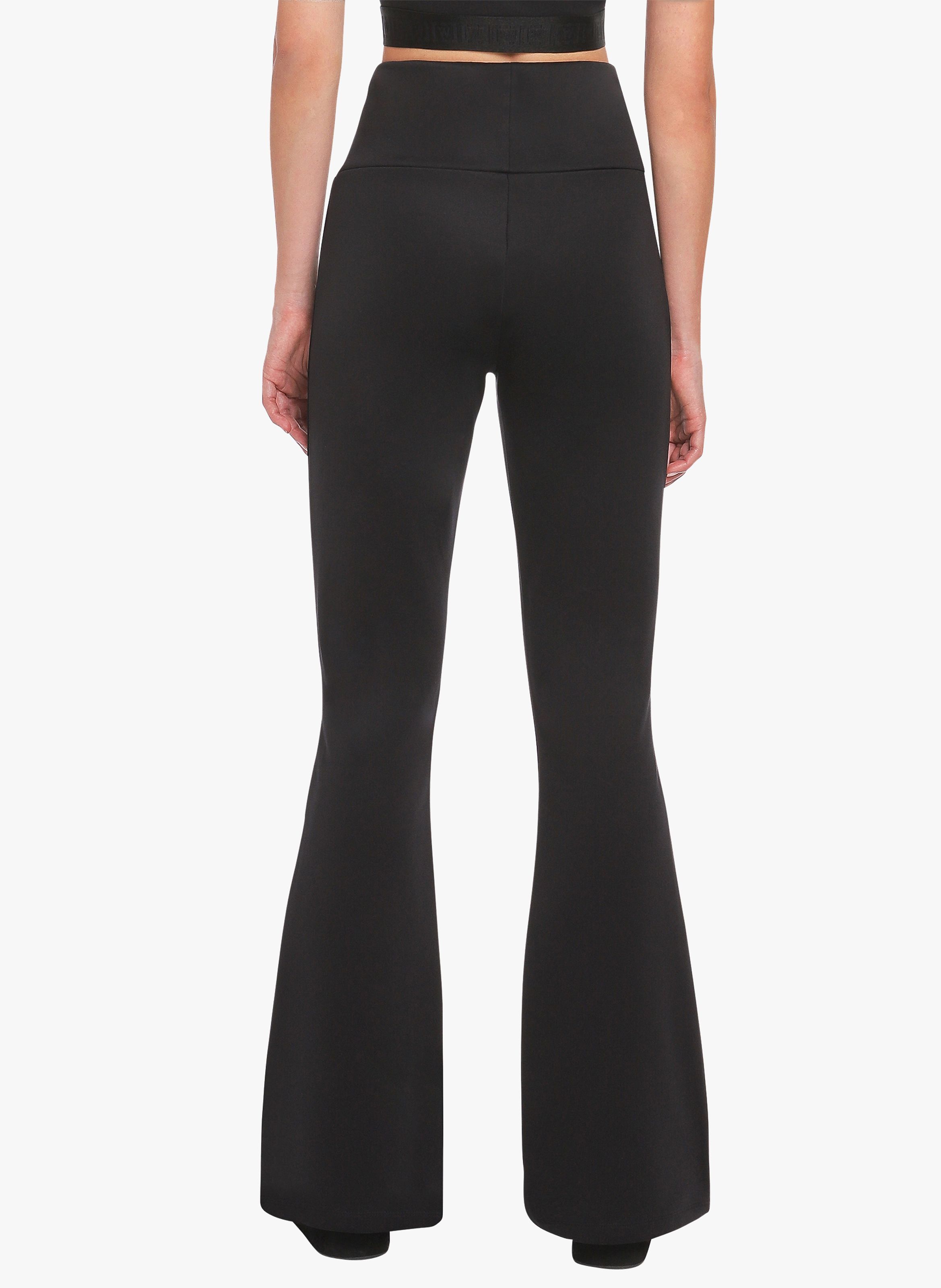 Flared Sports Pants Black Wolford Women Place des Tendances