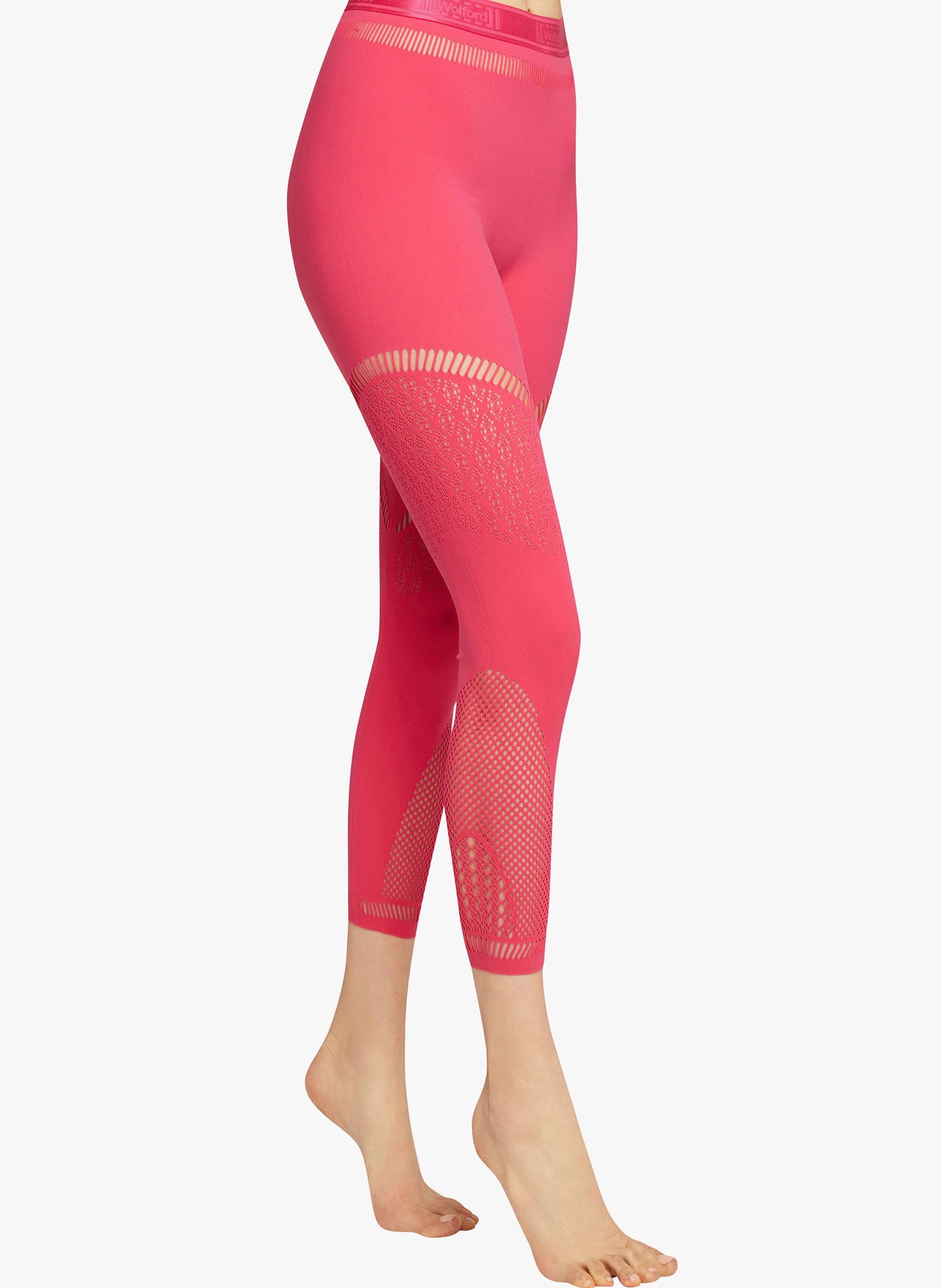 pink red leggings