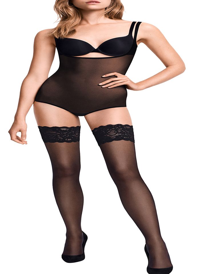Satin Touch 20 Stay-ups Black Wolford - Women