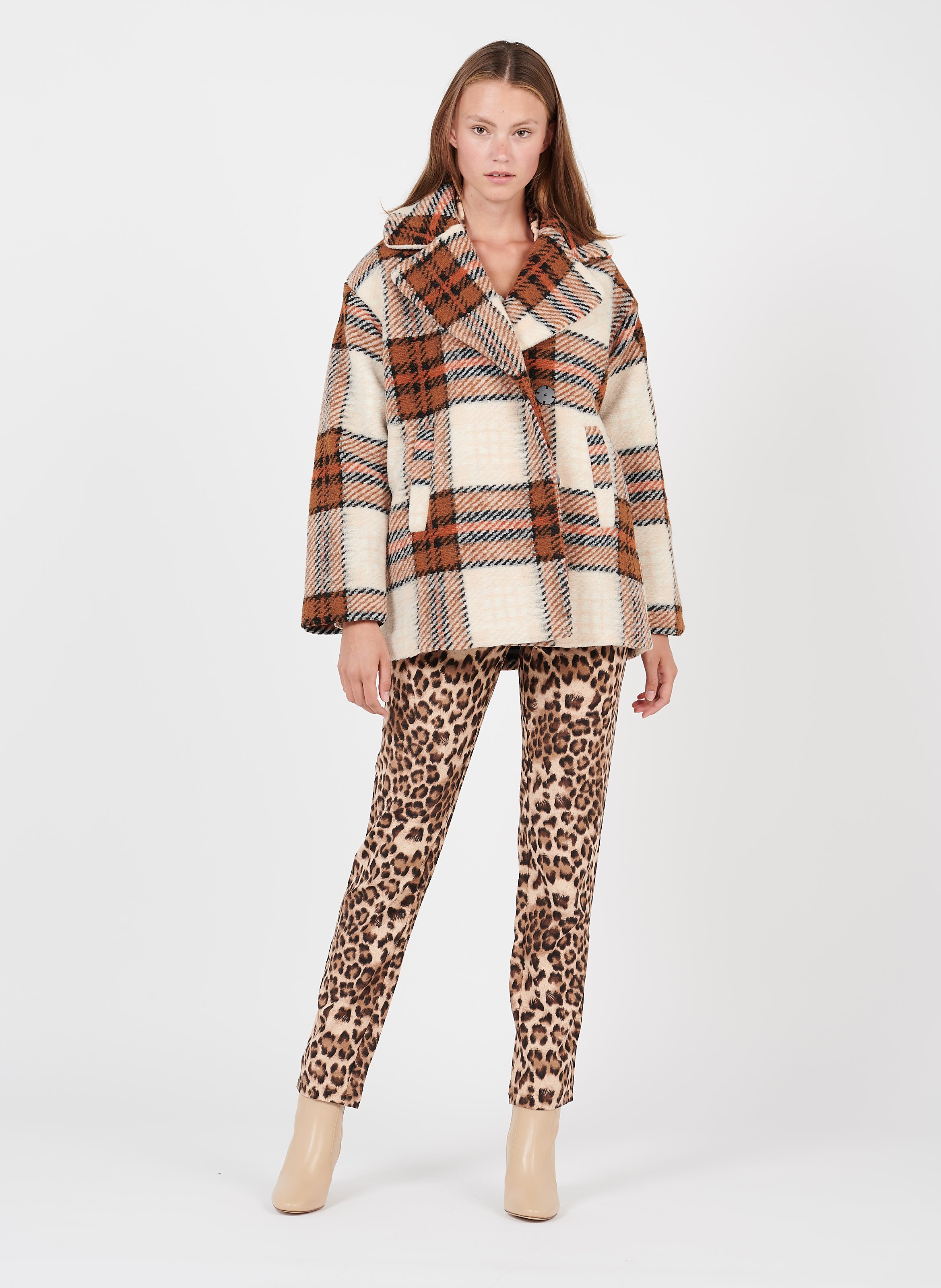 yas leopard print coat