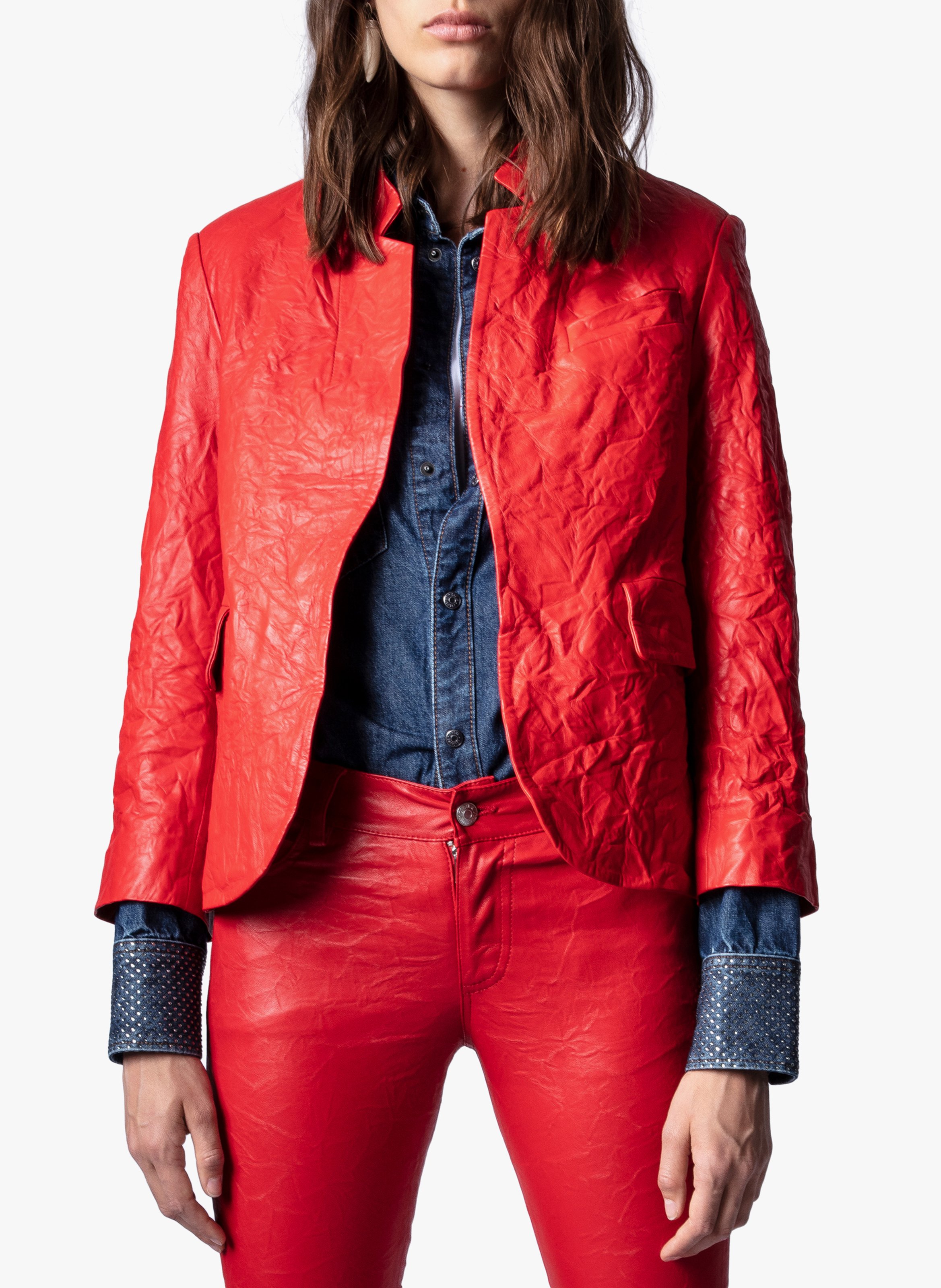 theory peplum leather jacket