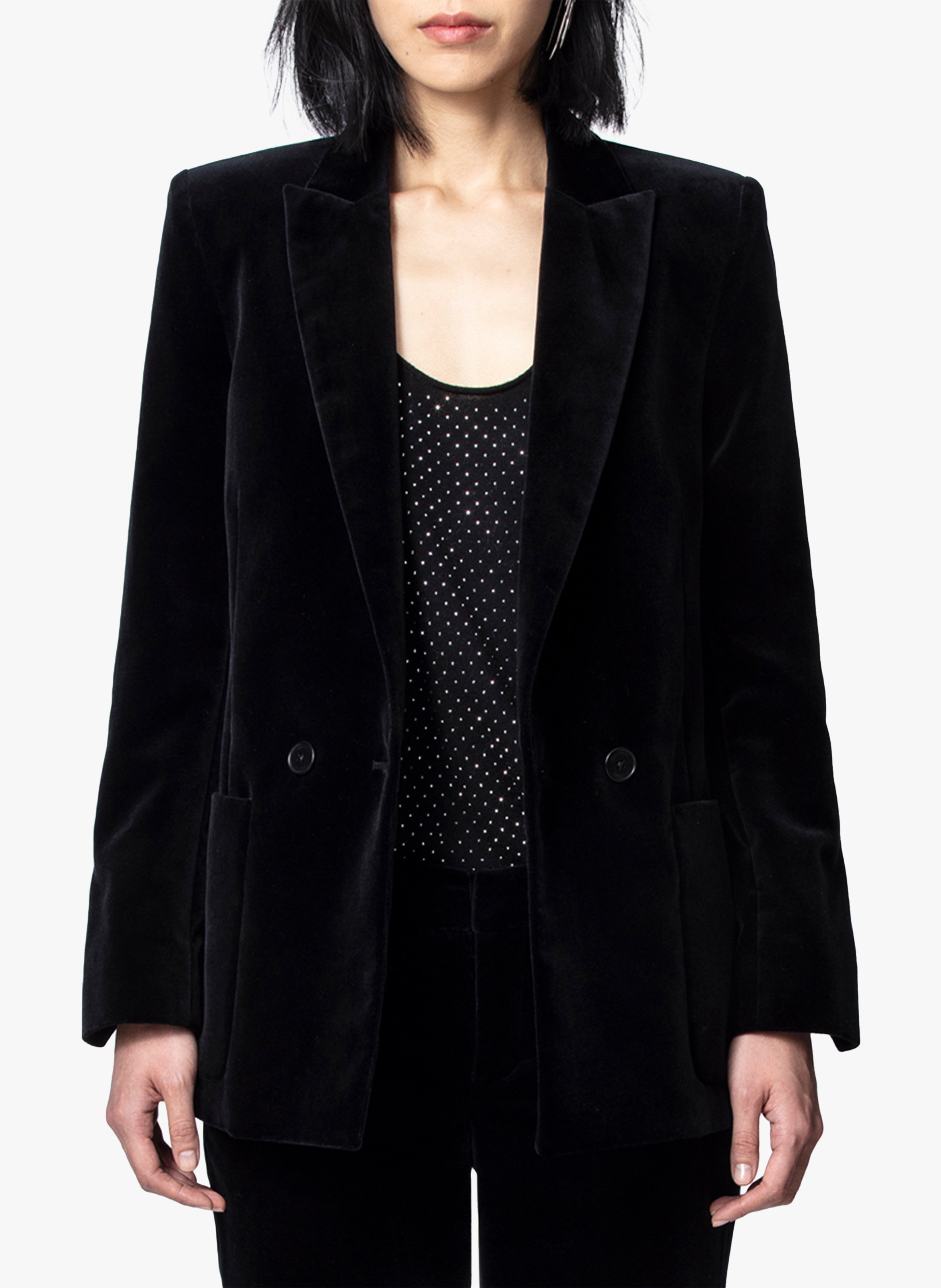 velvet boyfriend jacket