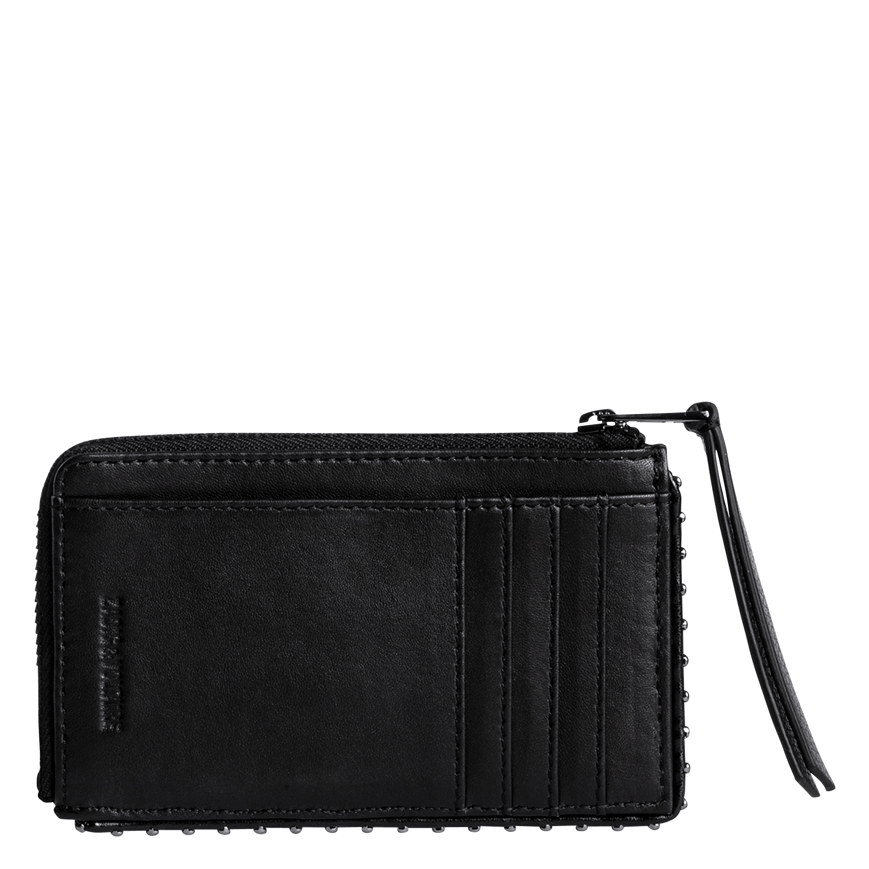 Leather Card Holder Noir Zadig&voltaire Women Place des Tendances