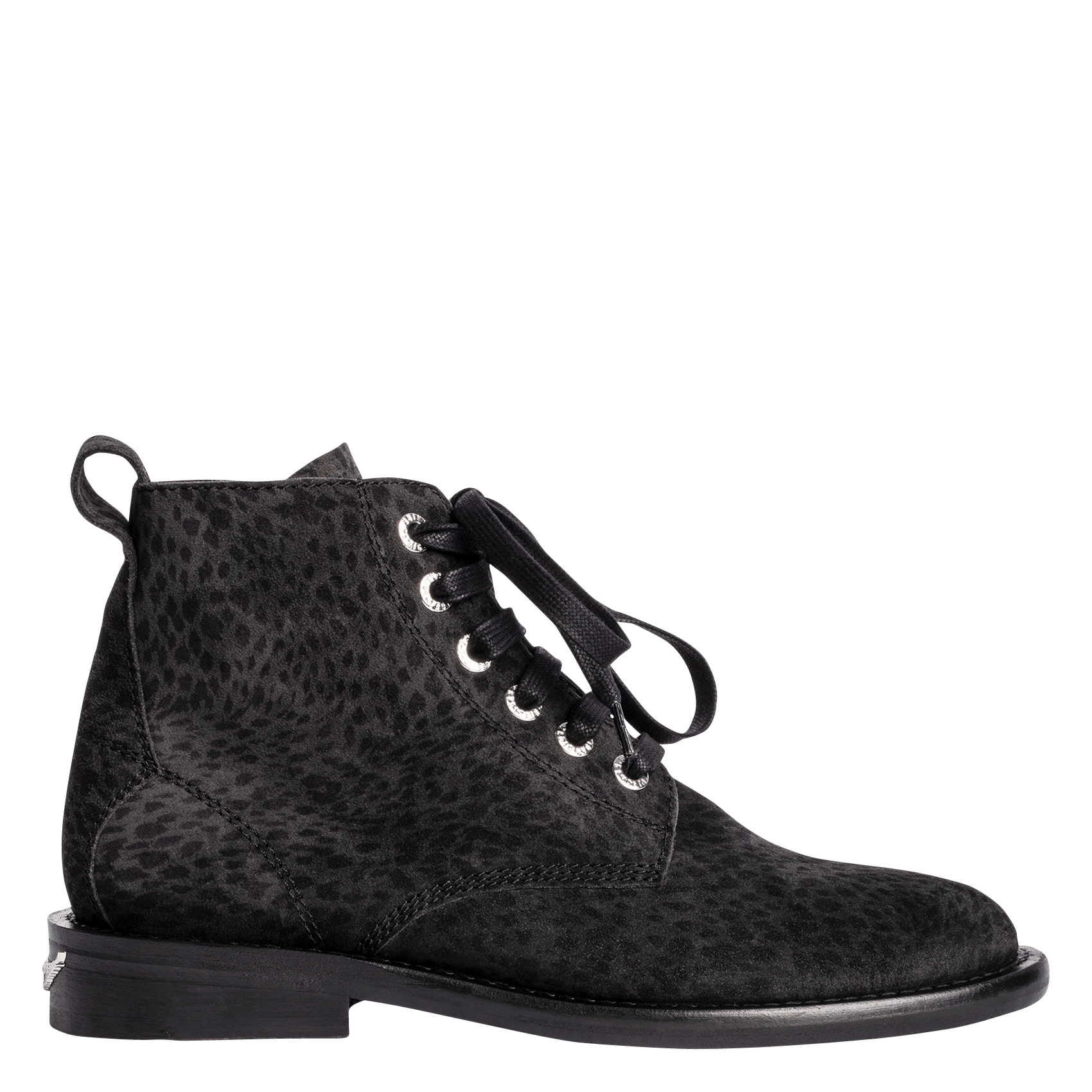 leopard mid calf boots