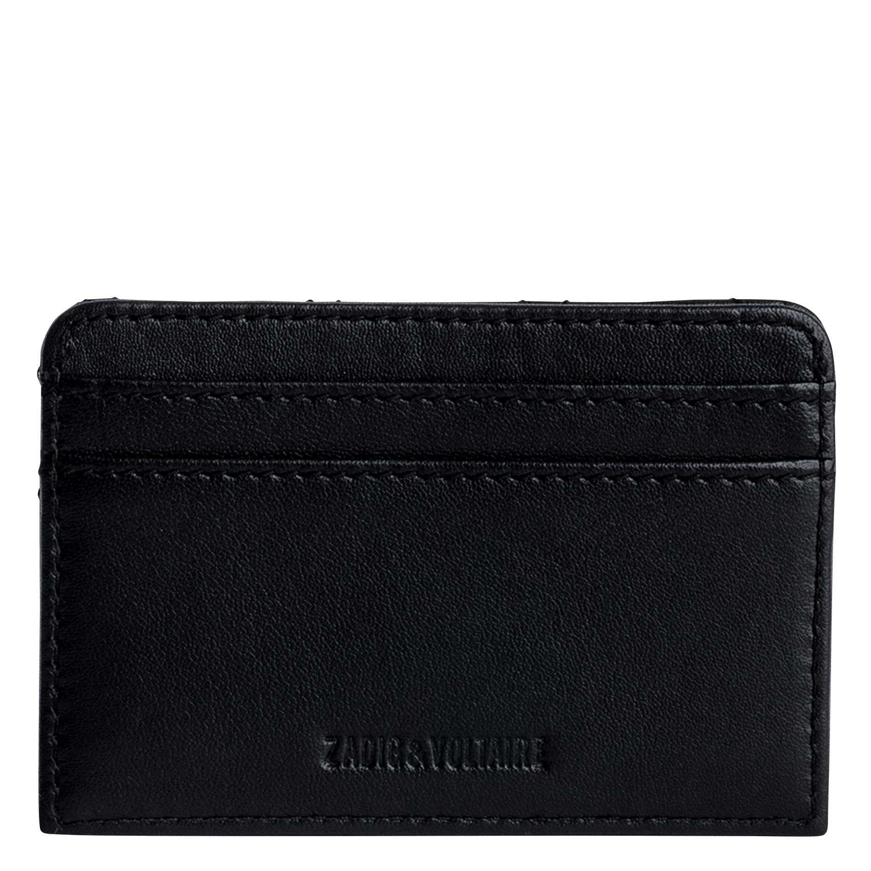 Mini Quilted Leather Card Holder Noir Zadig&voltaire Women Place des Tendances