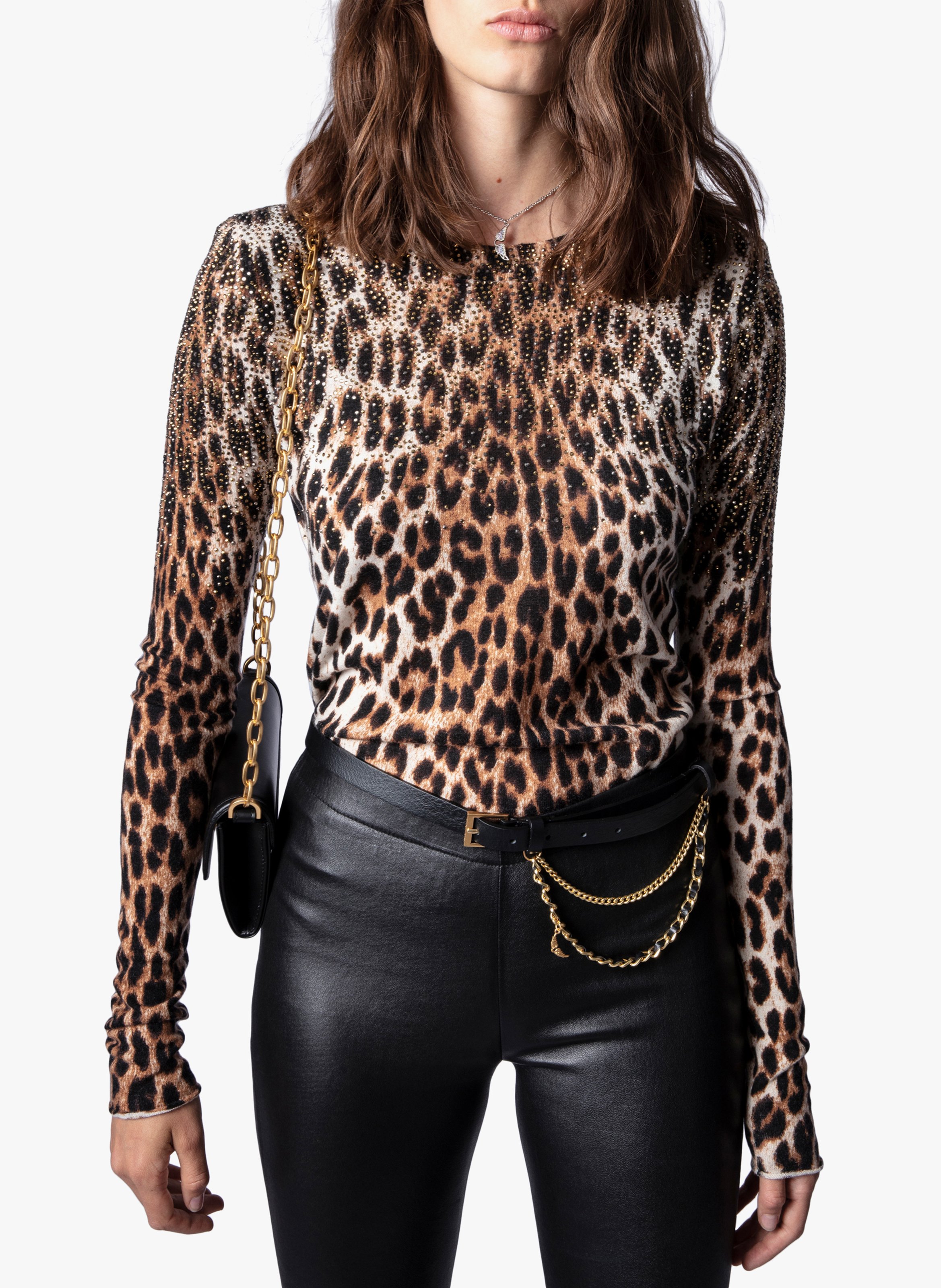 leopard cashmere sweater