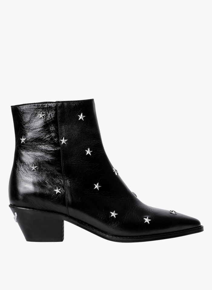 ZADIG&VOLTAIRE Black Studded leather mid-calf boots