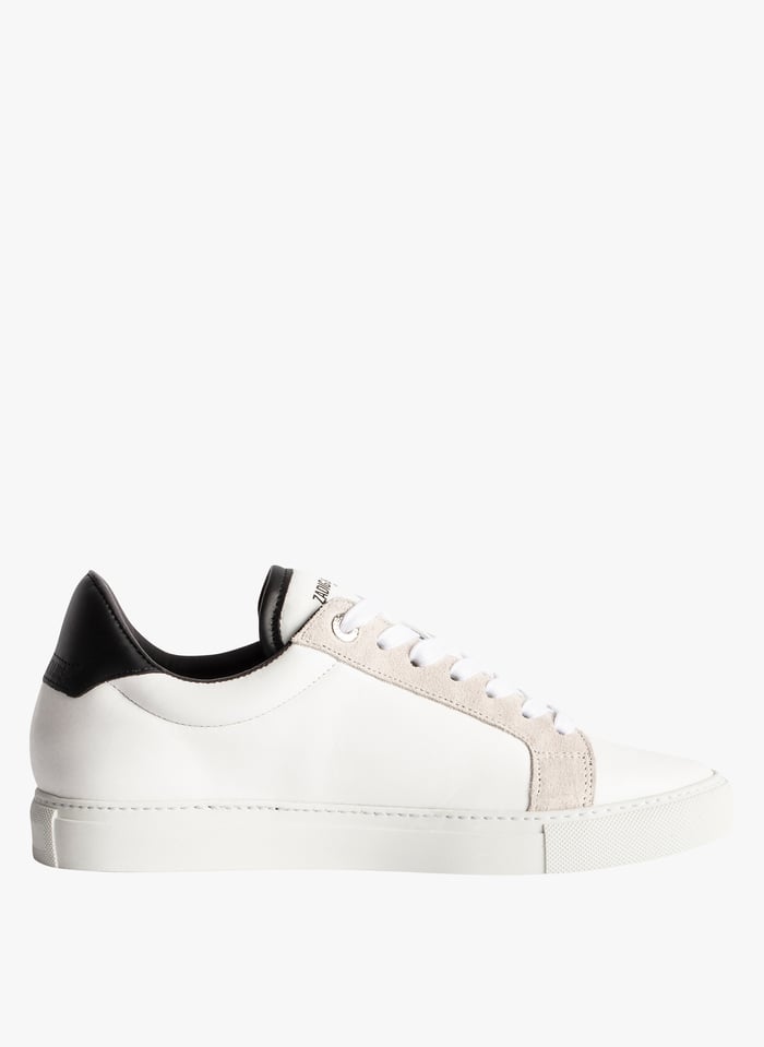 White Leather Sneakers Zv1747 Heart Patch Blanc Zadig Voltaire Women Place Des Tendances White Leather Sneakers Zv1747 Heart Patch Blanc Zadig Voltaire Women Place Des Tendances