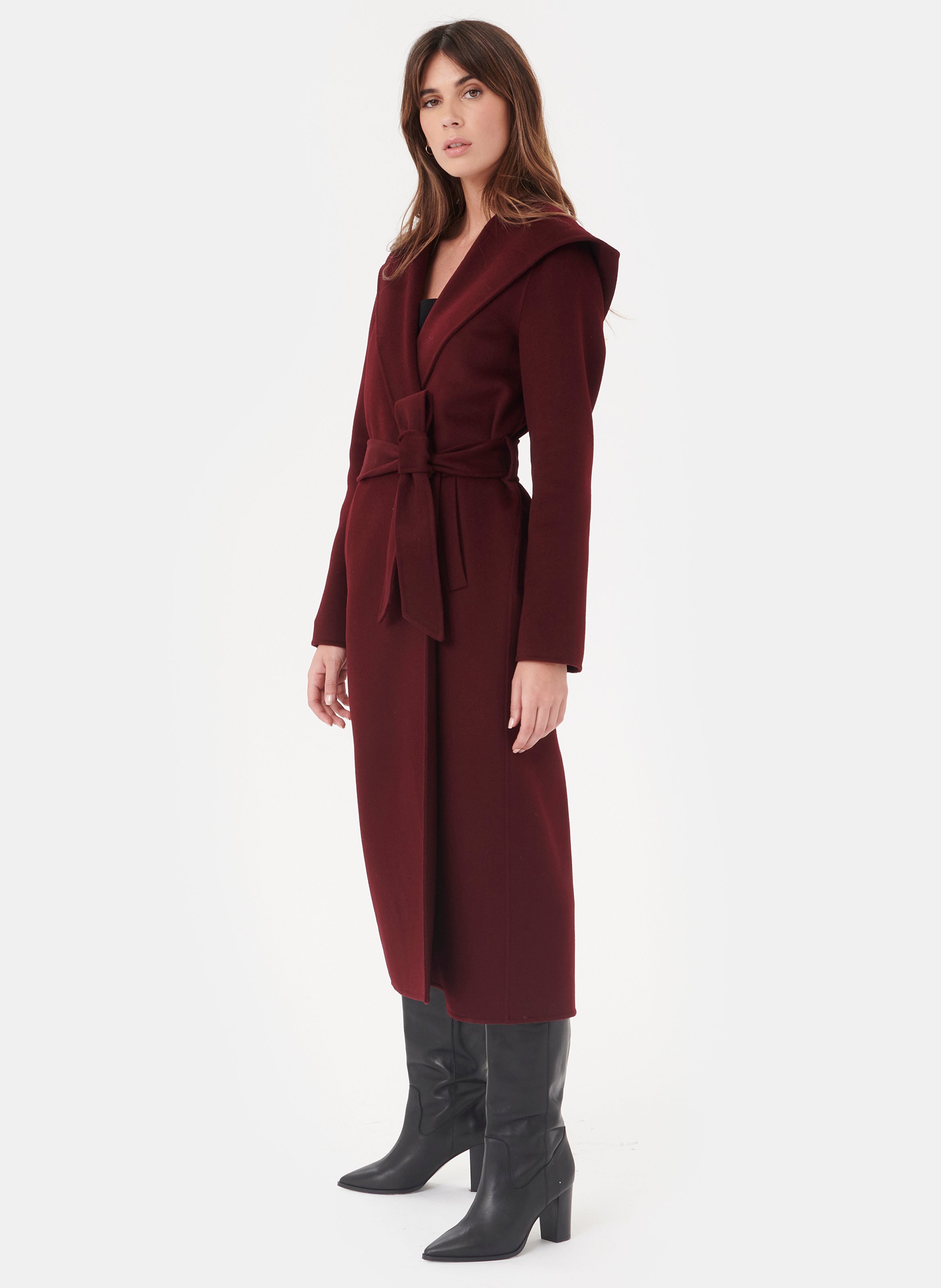 shawl longline coat