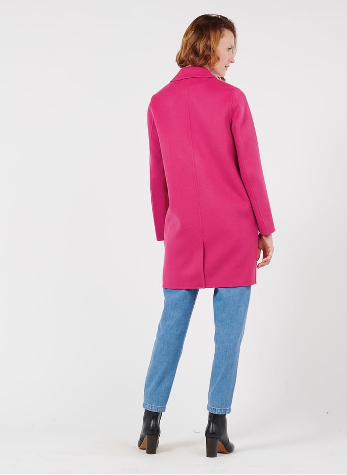 Wool Blend Coat With Tailored Collar Fuchsia Zapa Women Place Des Tendances Wool Blend Coat With Tailored Collar Fuchsia Zapa Women Place Des Tendances