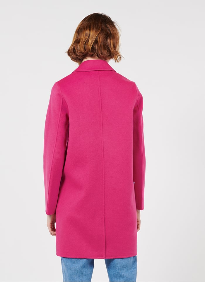 Wool Blend Coat With Tailored Collar Fuchsia Zapa Women Place Des Tendances Wool Blend Coat With Tailored Collar Fuchsia Zapa Women Place Des Tendances