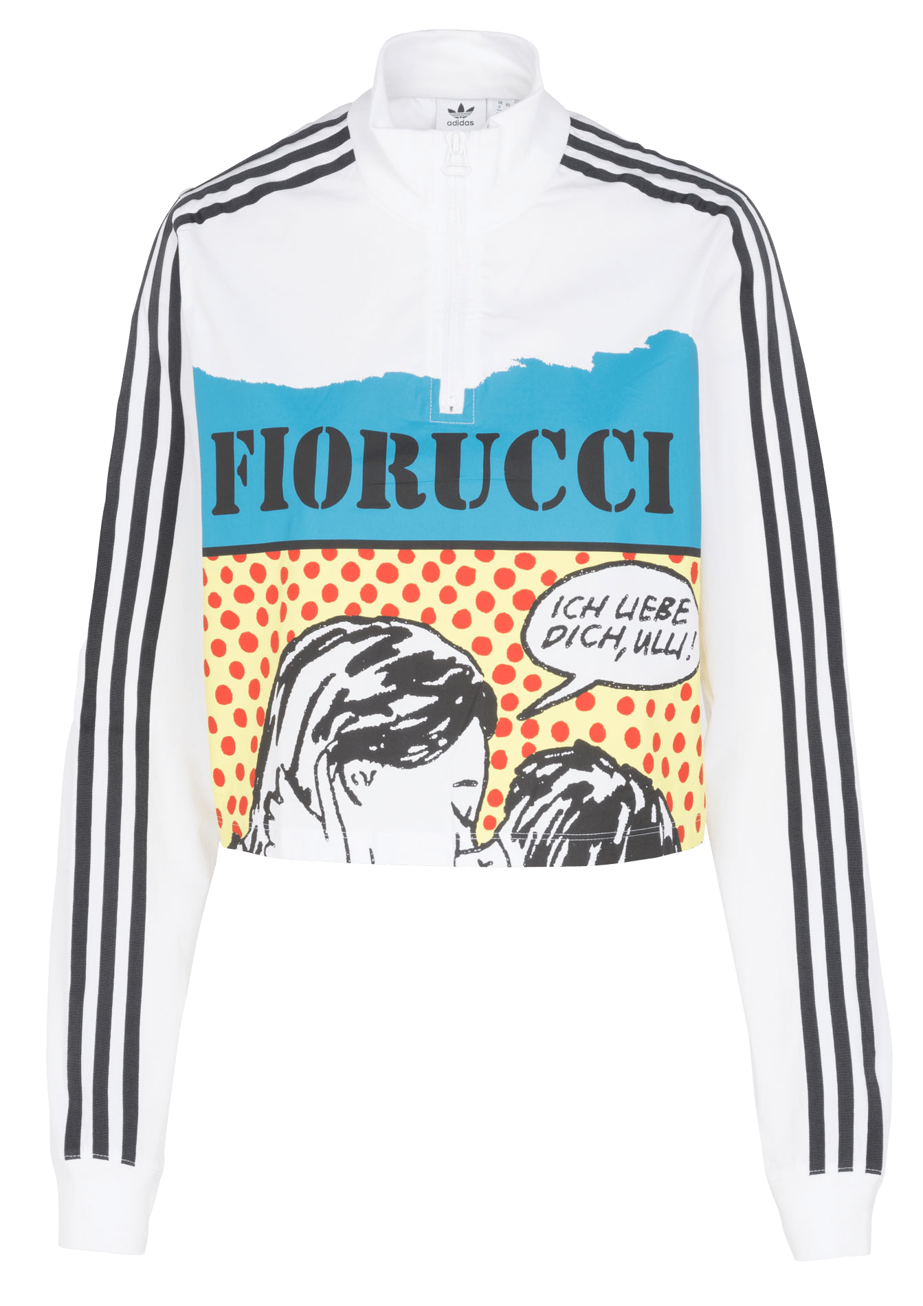 Sudadera ADIDAS ESSENTIALS CROPPED Blanca | Atleet