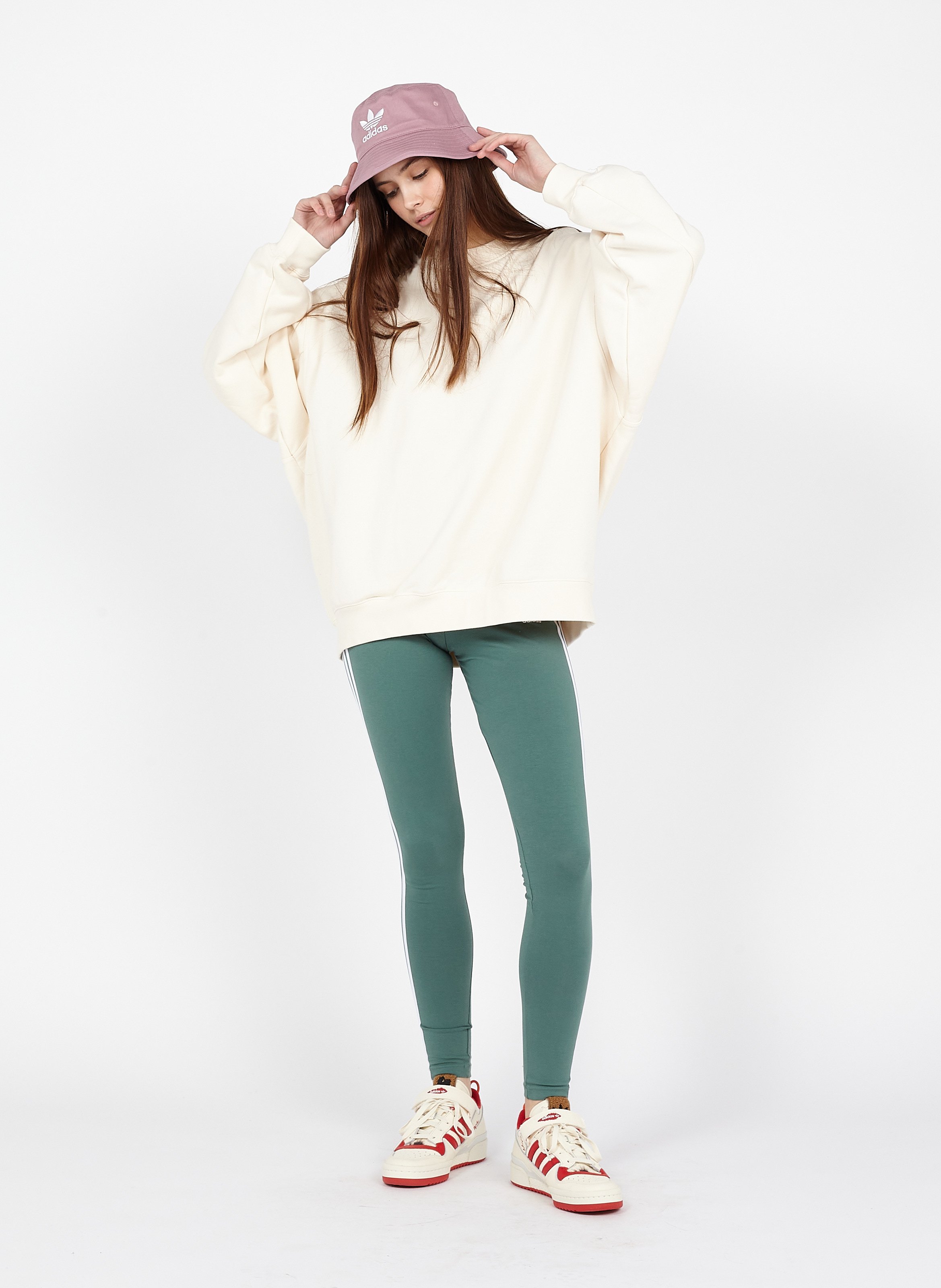 Sudadera Oversize De Algodón Con Cuello Redondo Nondye Adidas - Mujer |  Place des Tendances