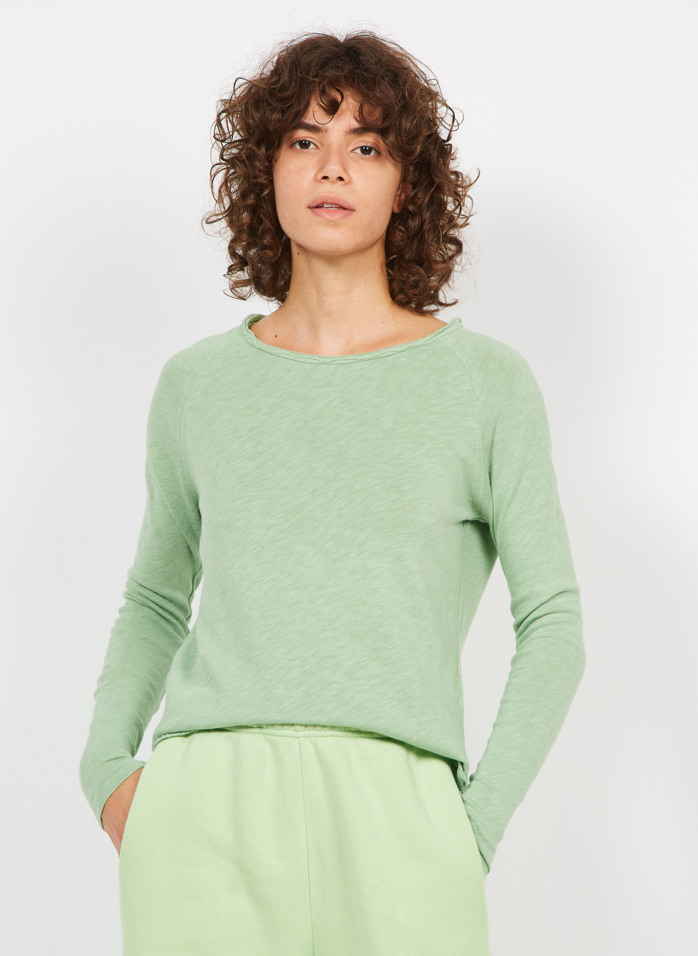 Camiseta Sonoma V-Cuello de American Vintage de color Verde Mujer Ropa de Camisetas y tops de Camisetas 