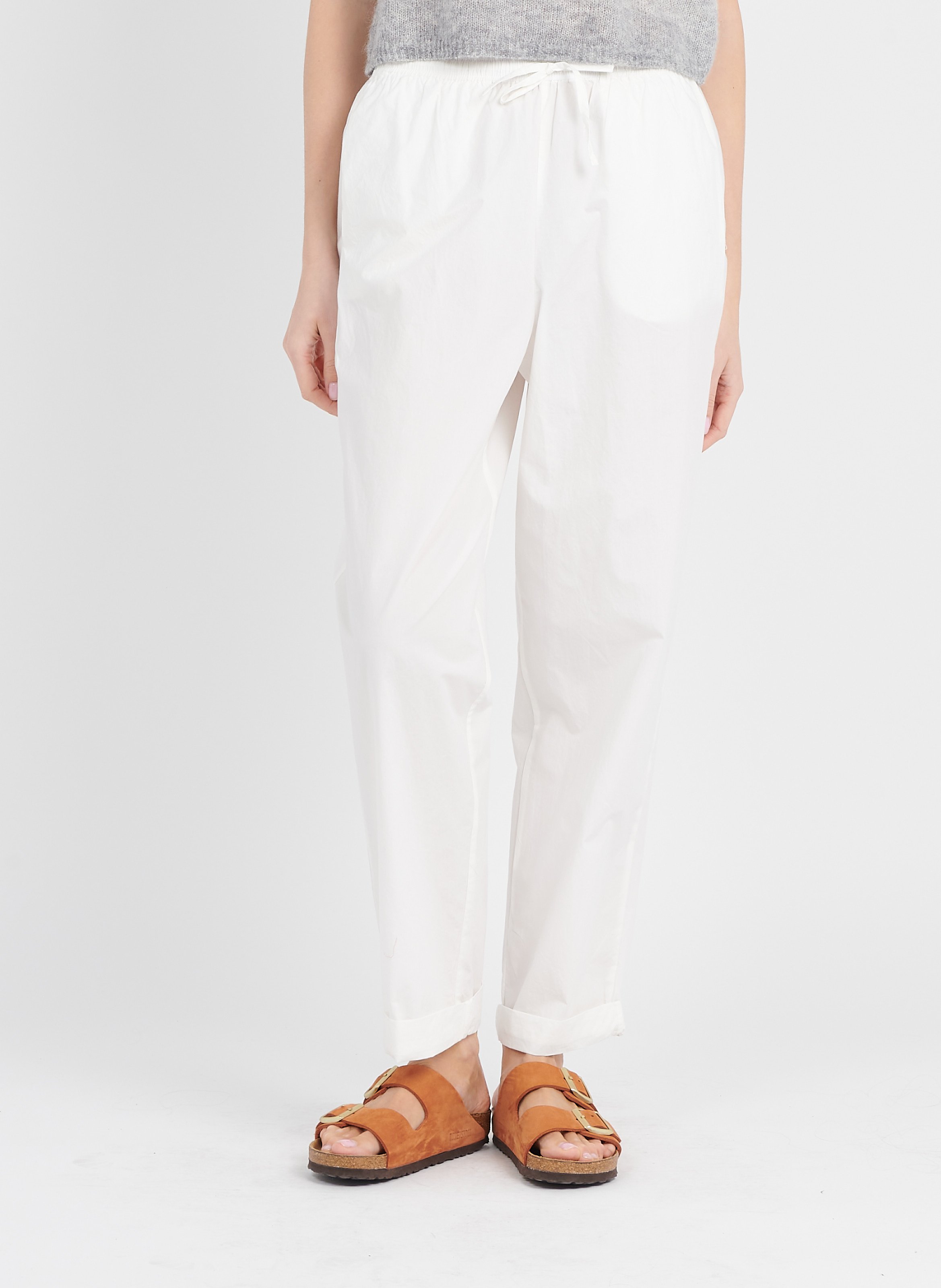 Pantalón Recto Traje Blancoroto Mujer | Pantalones MANGO | Travop