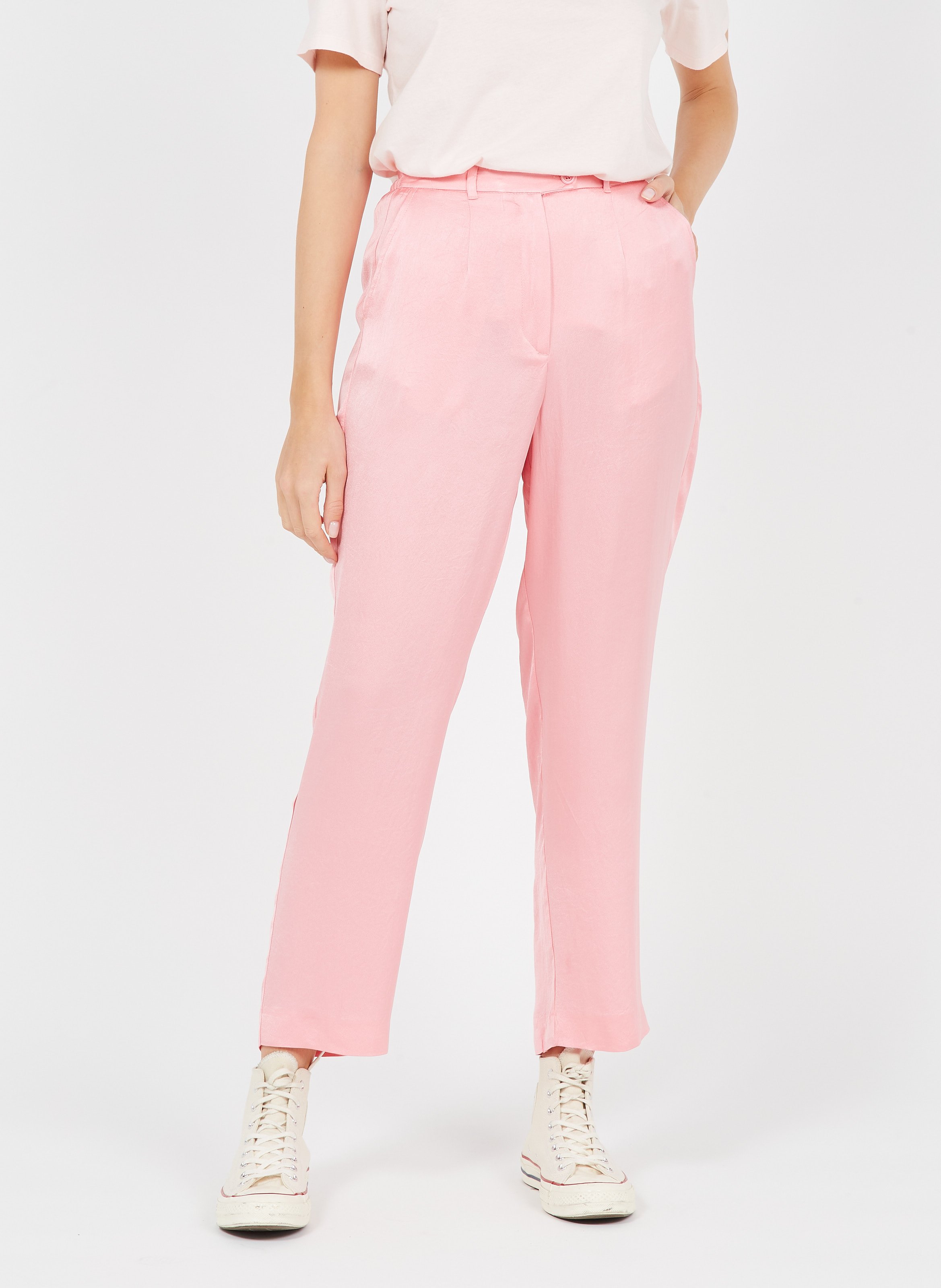 Pantalón Recto Satinado Milkshake American Vintage - Mujer | Place des  Tendances