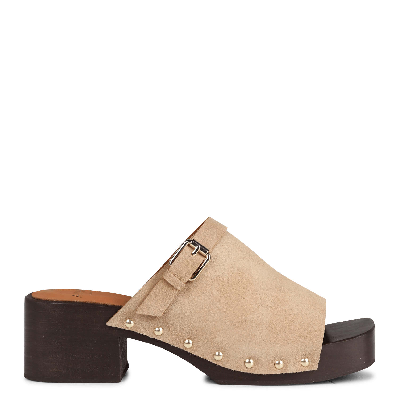 Sandalias De Tacón Macarena De Cocodrilo Velours Sable Anaki - Mujer |  Place des Tendances