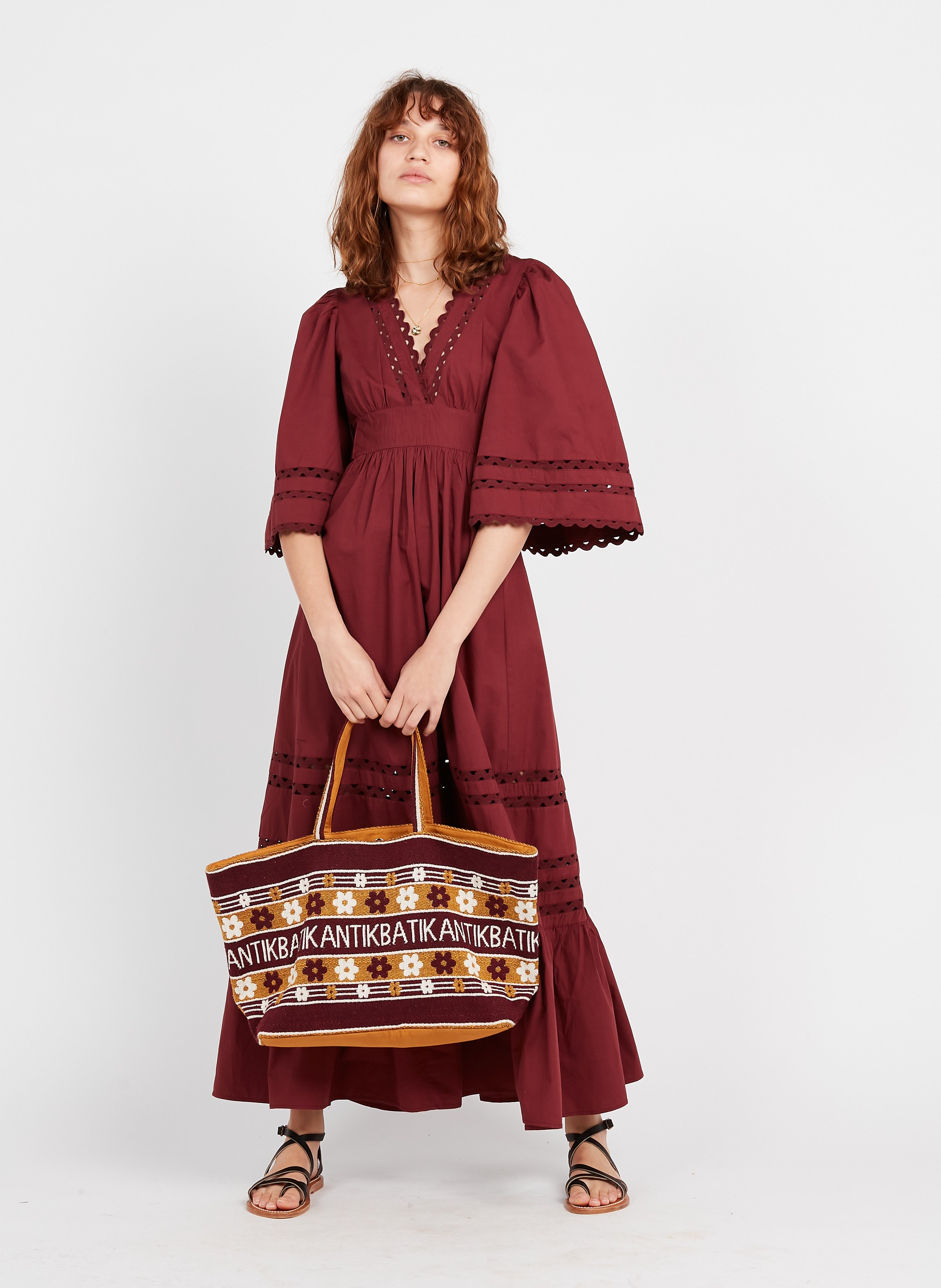 Bolso Shopper De Algodón Rust Antik Batik - Mujer | Place des Tendances
