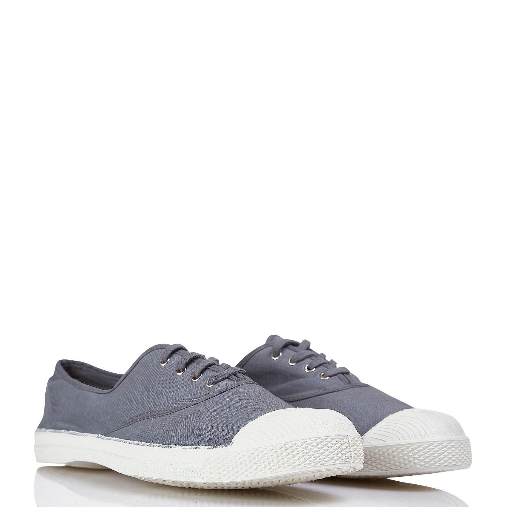 Zapatillas De Tela Con Cordones Gris Bensimon - Hombre | Place des Tendances