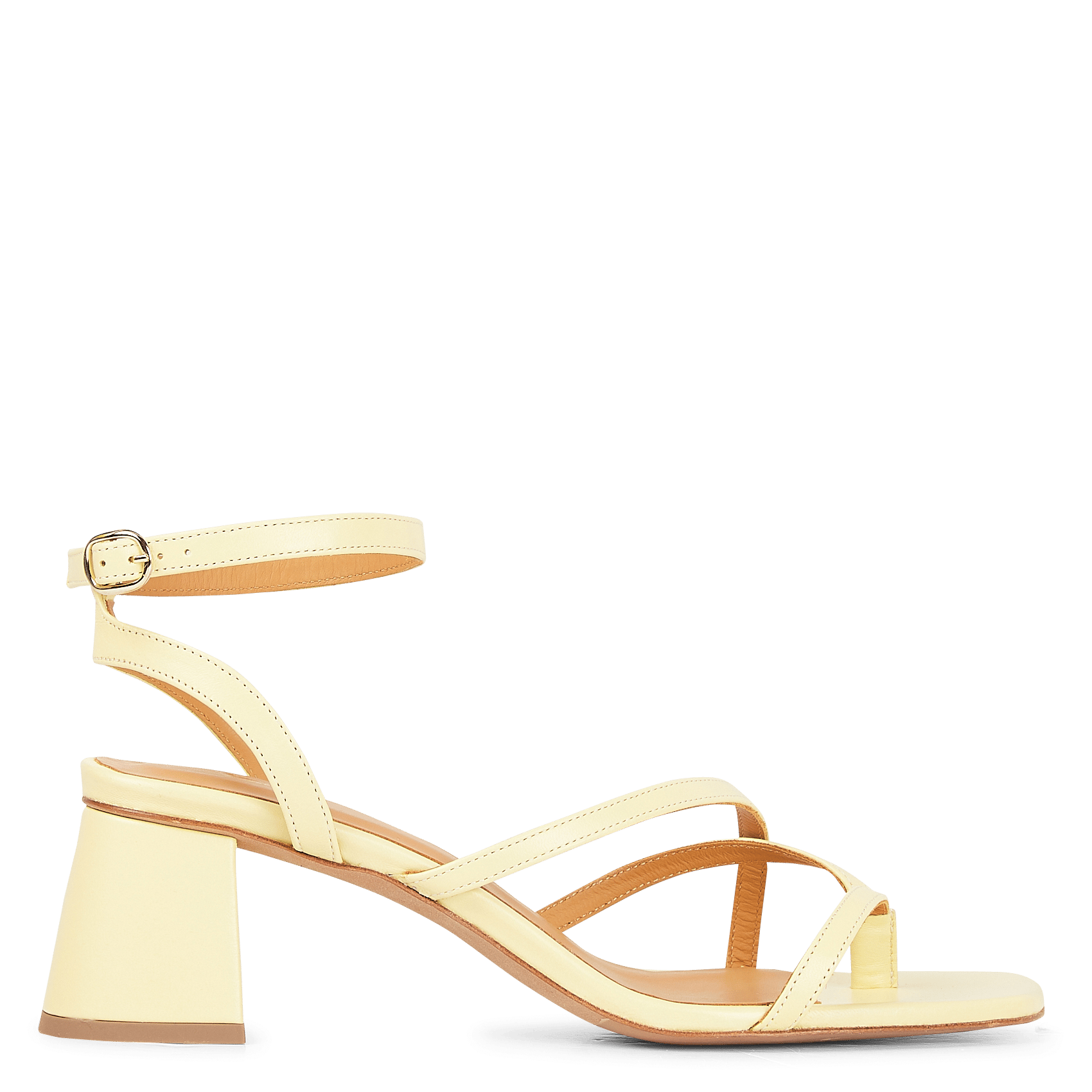 Sandalias De Piel Altas Con Tacón Cheesecake Bobbies - Mujer | Place des  Tendances