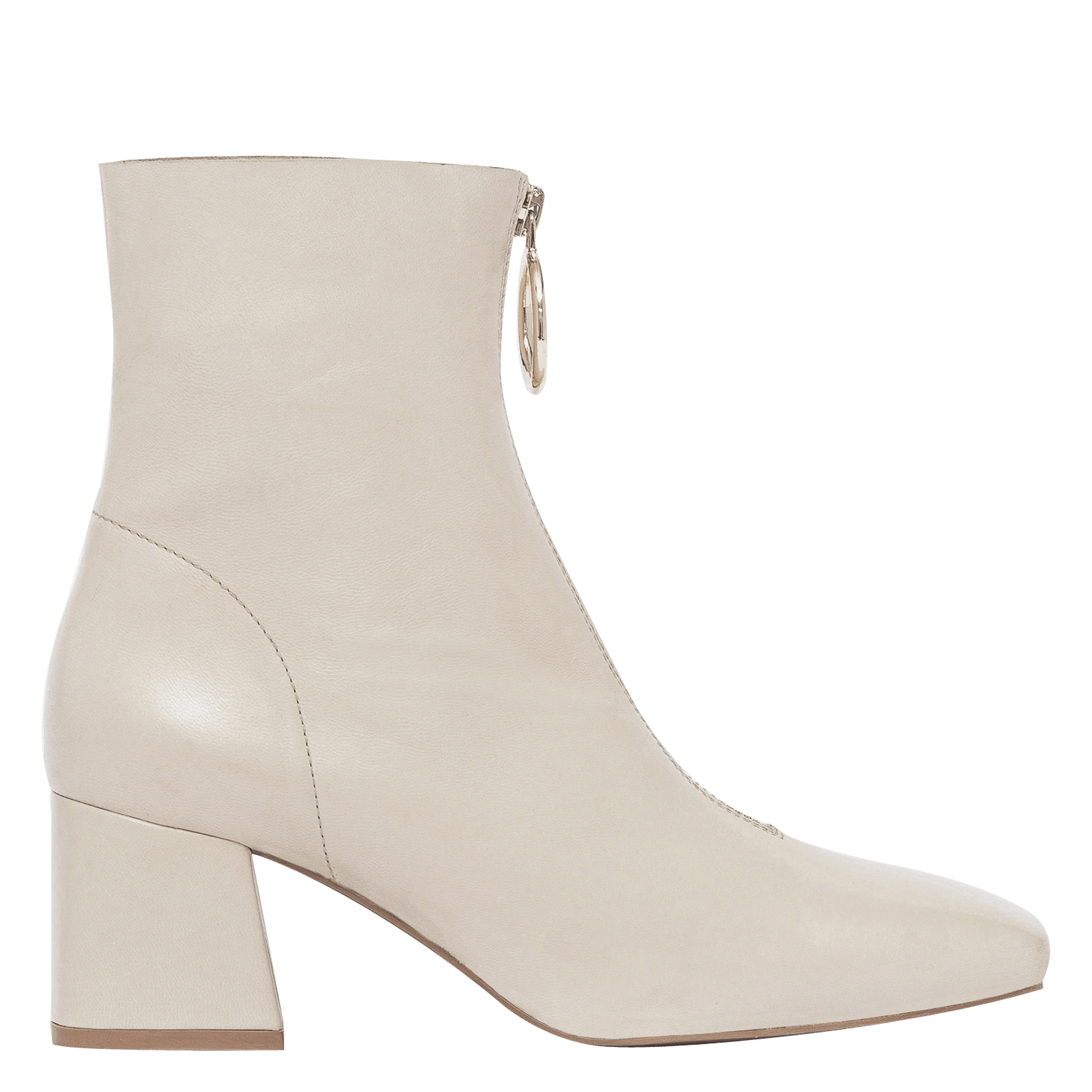 Botines De Piel Lisa Con Cremallera En La Parte Delantera Greymorn Bocage -  Mujer | Place des Tendances