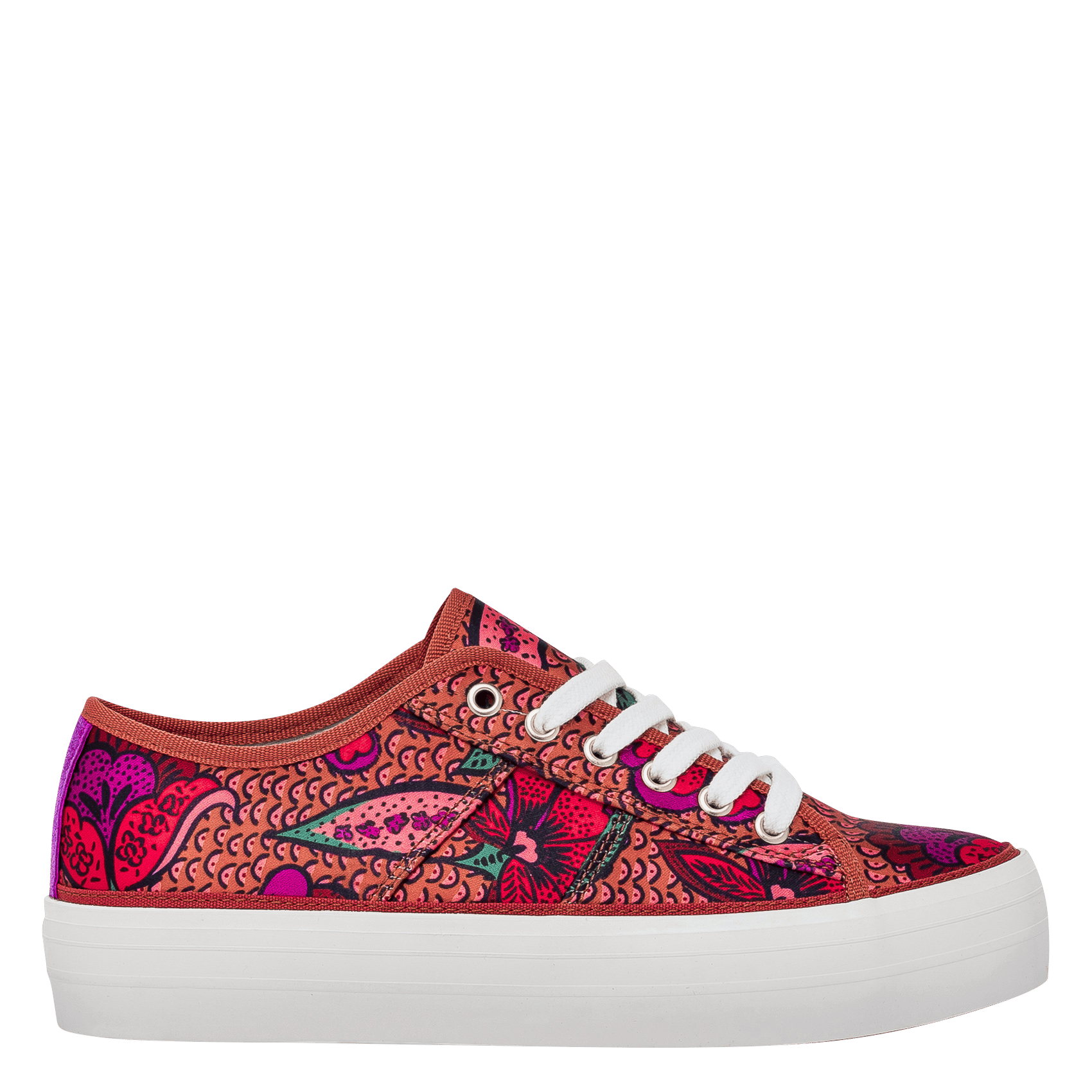 Zapatillas Bajas De Lona Estampada Printed Textiole Wax Bocage - Mujer |  Place des Tendances