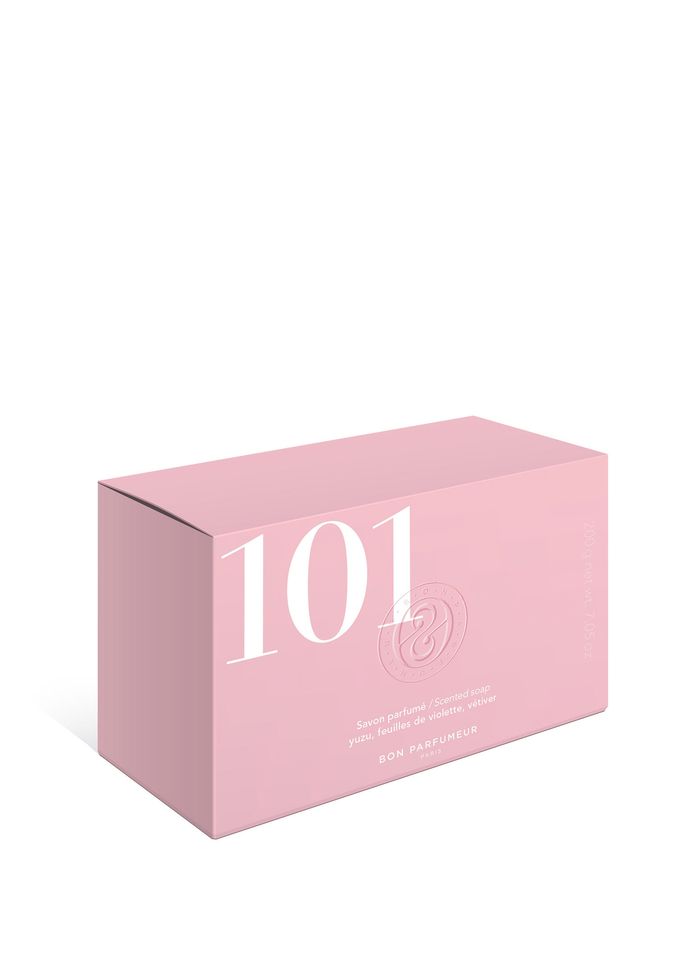 BON PARFUMEUR Jabón sólido perfumado 101 - rosa, guisante de olor y cedro blanco 