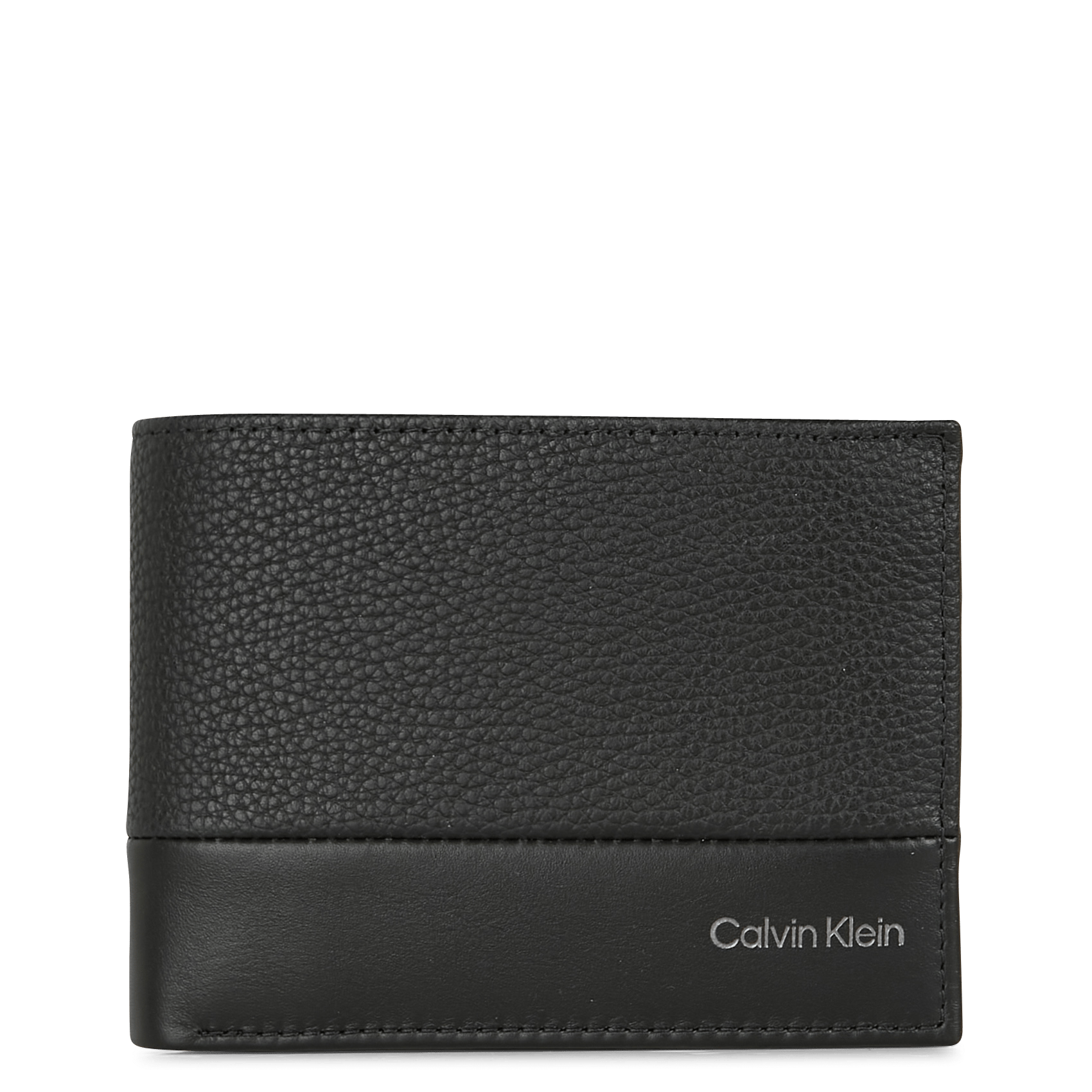 Cartera De Piel De Doble Hoja Ck Black Calvin Klein - Hombre | Place des  Tendances
