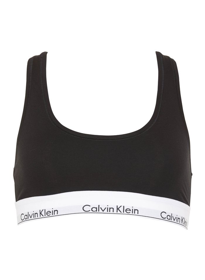 CALVIN KLEIN UNDERWEAR Sujetador deportivo de algodón Modern Cotton en negro