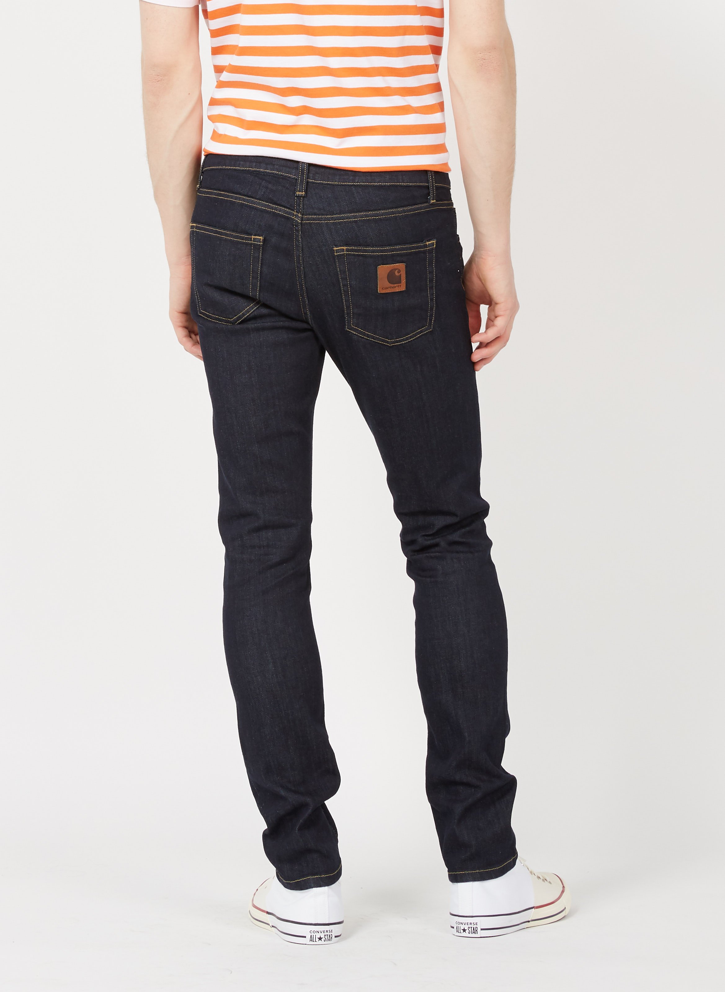 Newel Pant Black (worn washed) | Vaqueros Carhartt Hombre \u003c Larred