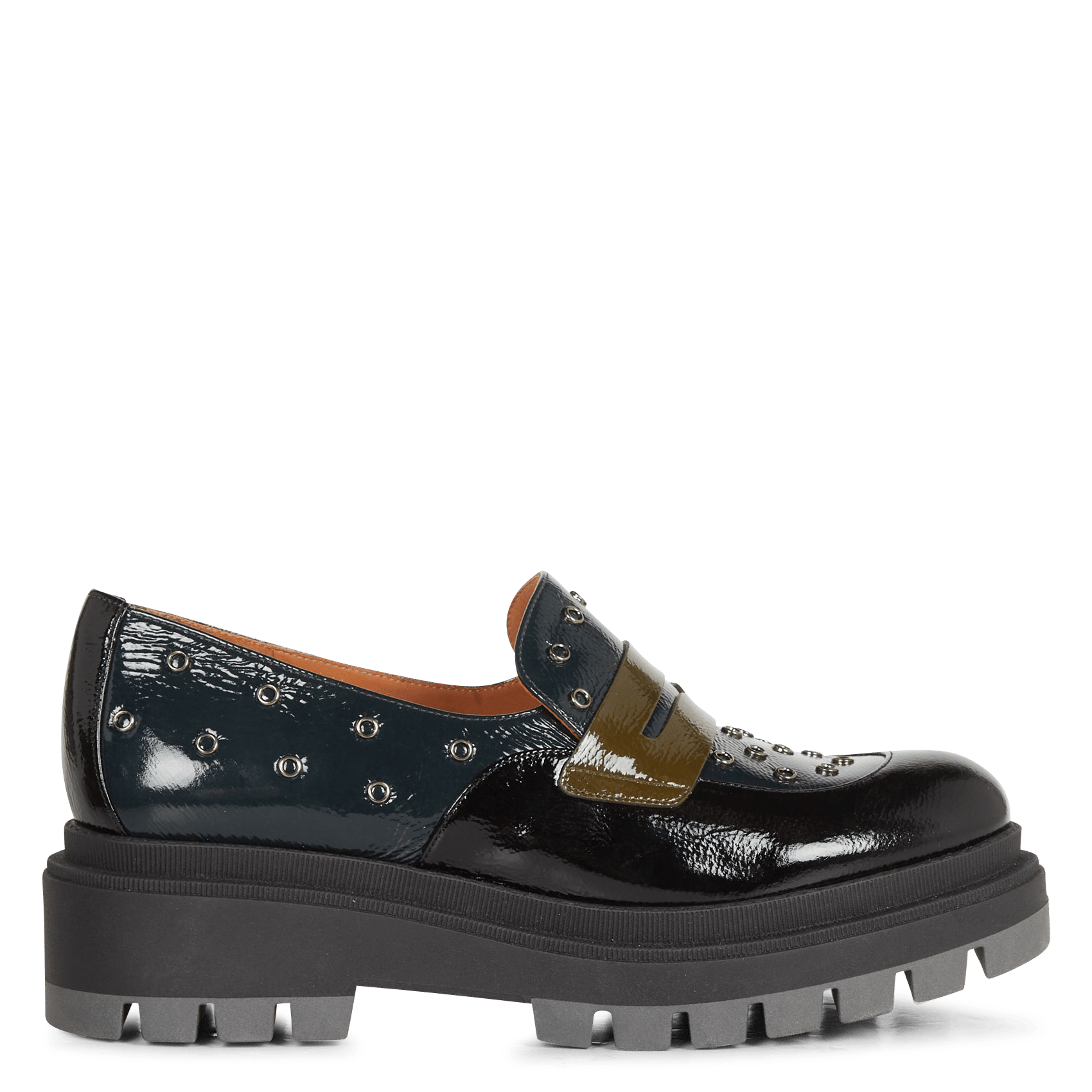 Mocasines De Charol Con Tachuelas Multi Mihara Mujer | des Tendances