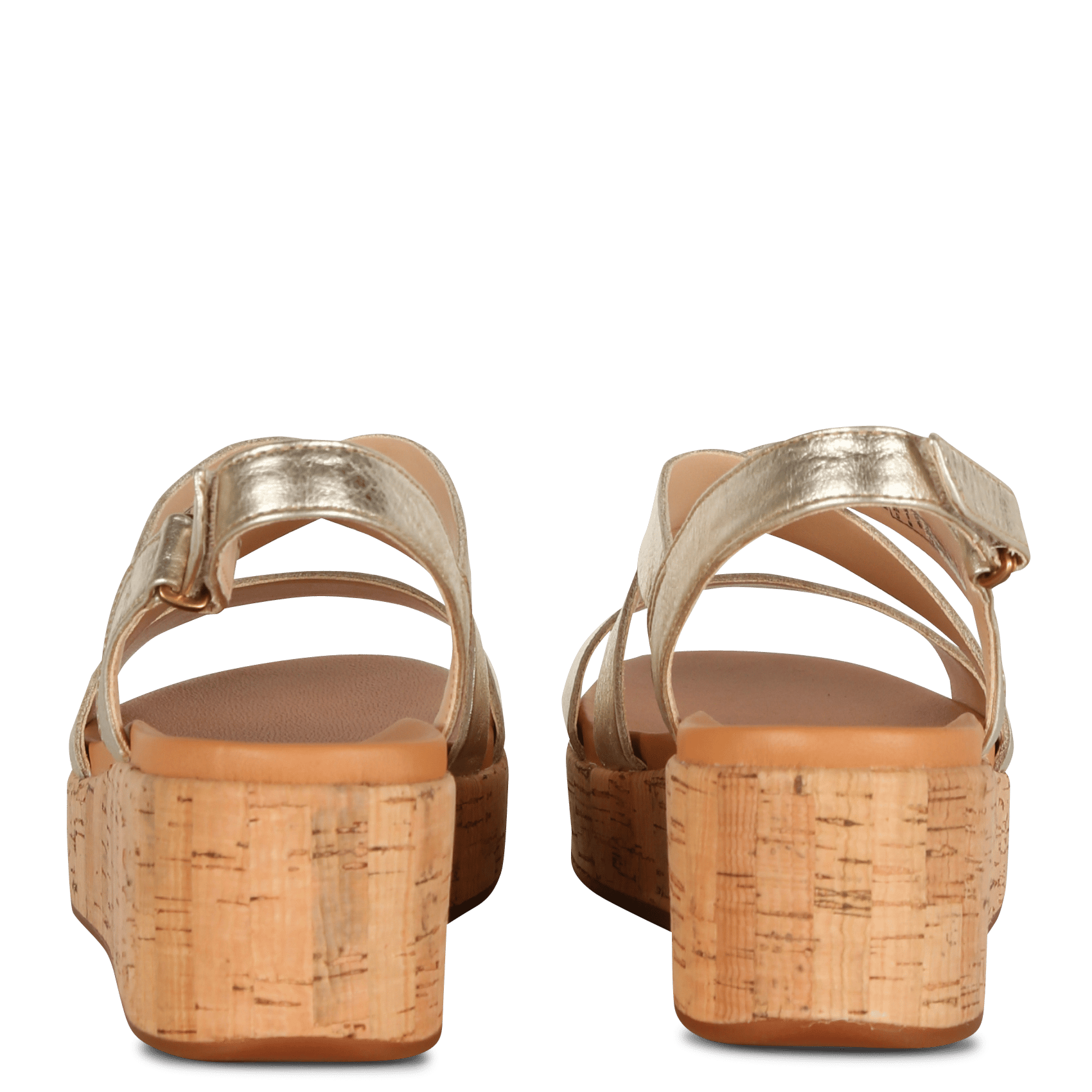 Alpargatas De Piel Con Cuña Champagne Clarks - Mujer | Place des Tendances