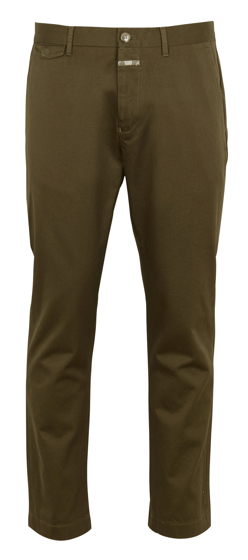 Pantalón Chino Recto De Algodón Deep Khaki Closed - Hombre | Place des  Tendances