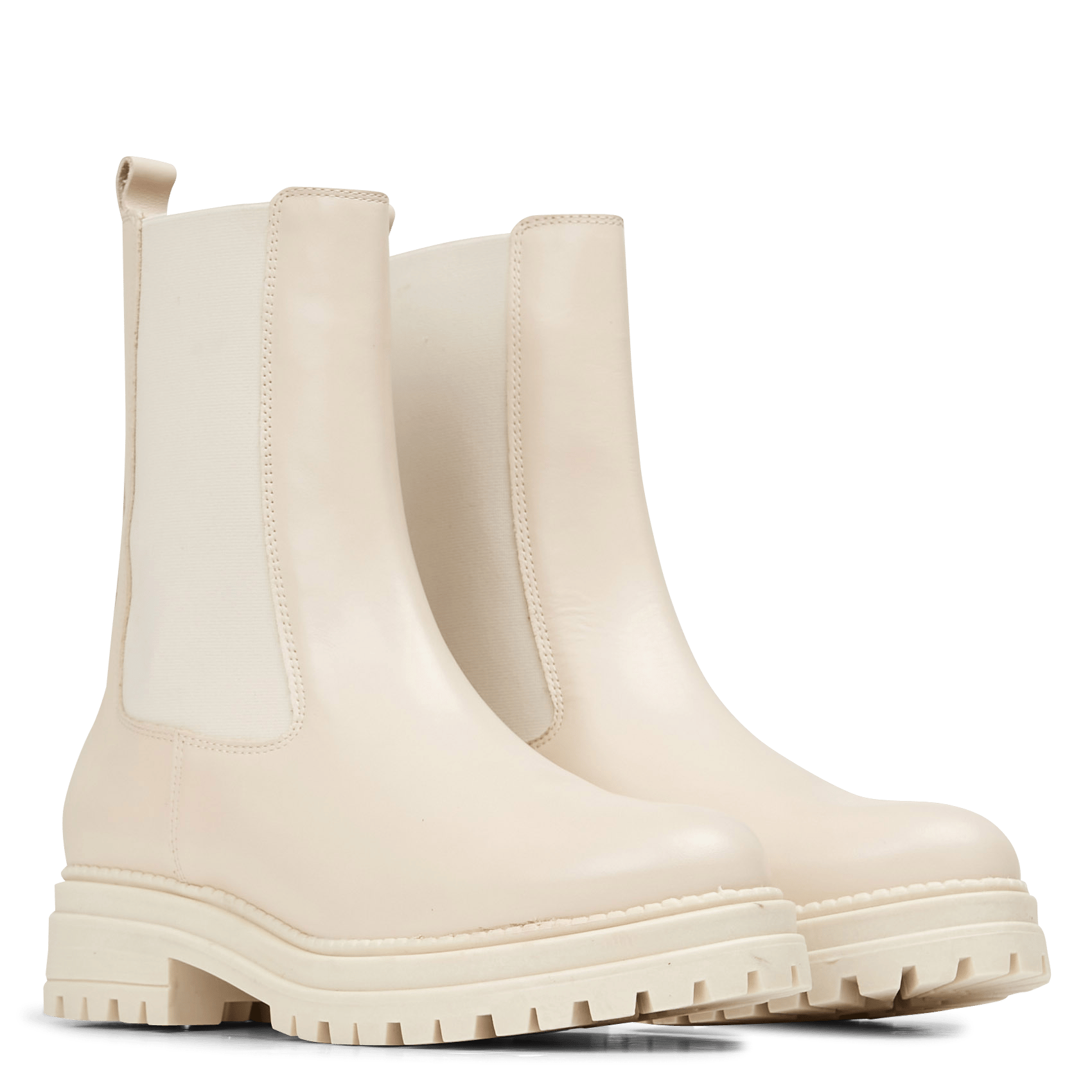 Botines Planos Felici De Piel Lisa Beige Cosmoparis - Mujer | Place des  Tendances