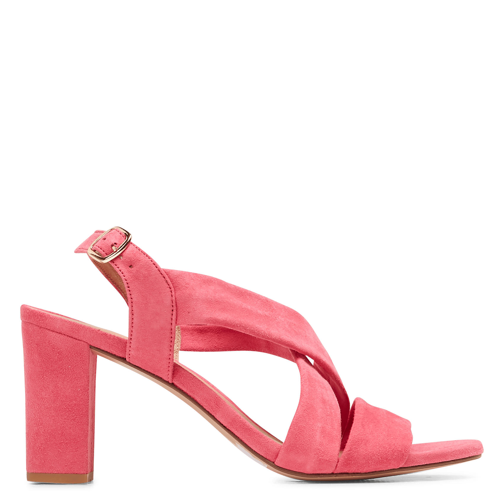Sandalias Altas De Piel Aterciopelada Fuchsia Cosmoparis - Mujer | Place  des Tendances