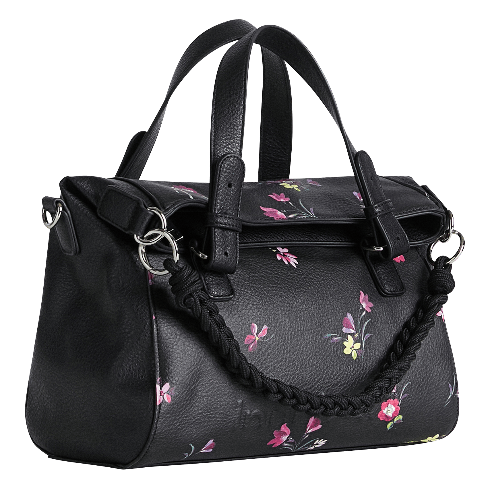 Bolso Pequeño Con Estampado Floral Black Desigual - Mujer | Place des  Tendances