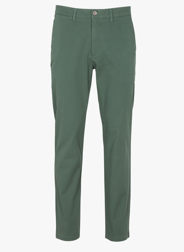 DOCKERS Pantalón chino de algodón elástico en verde