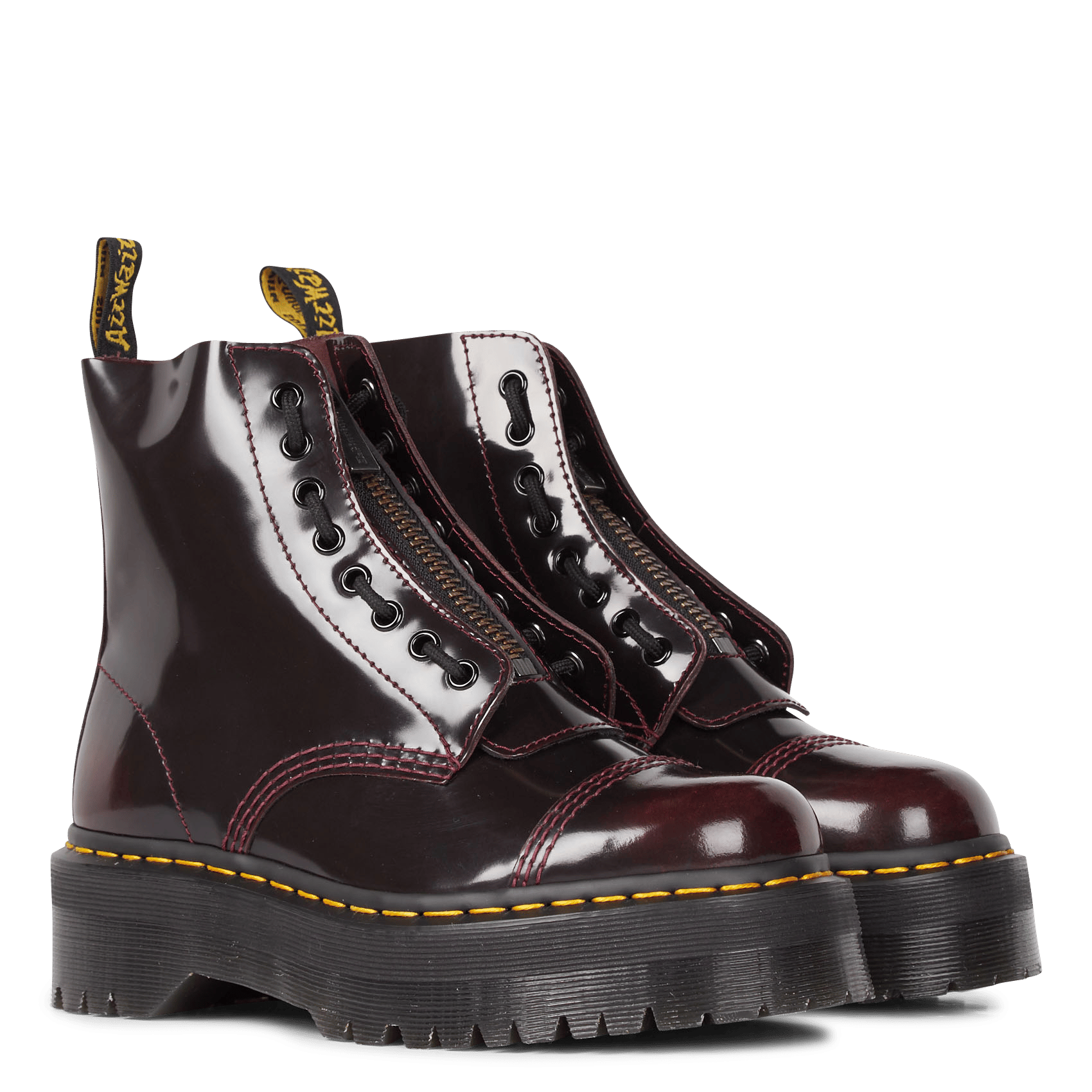 dr martens plataforma cherry