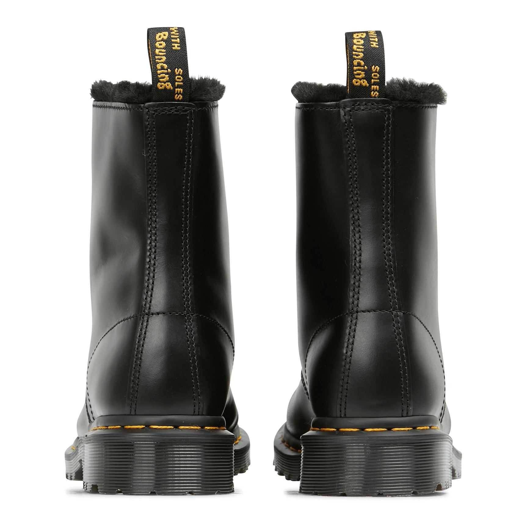 Dr. Martens De Piel Forradas De Pelo Sintético Dark Grey Atlas Dr. Martens  - Mujer | Place des Tendances