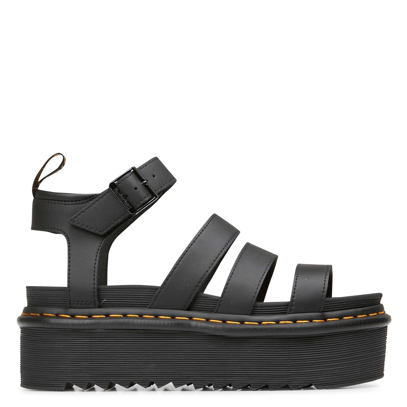 Sandalias Con Plataformas Altas De Piel Black Dr. Martens - Mujer | Place  des Tendances
