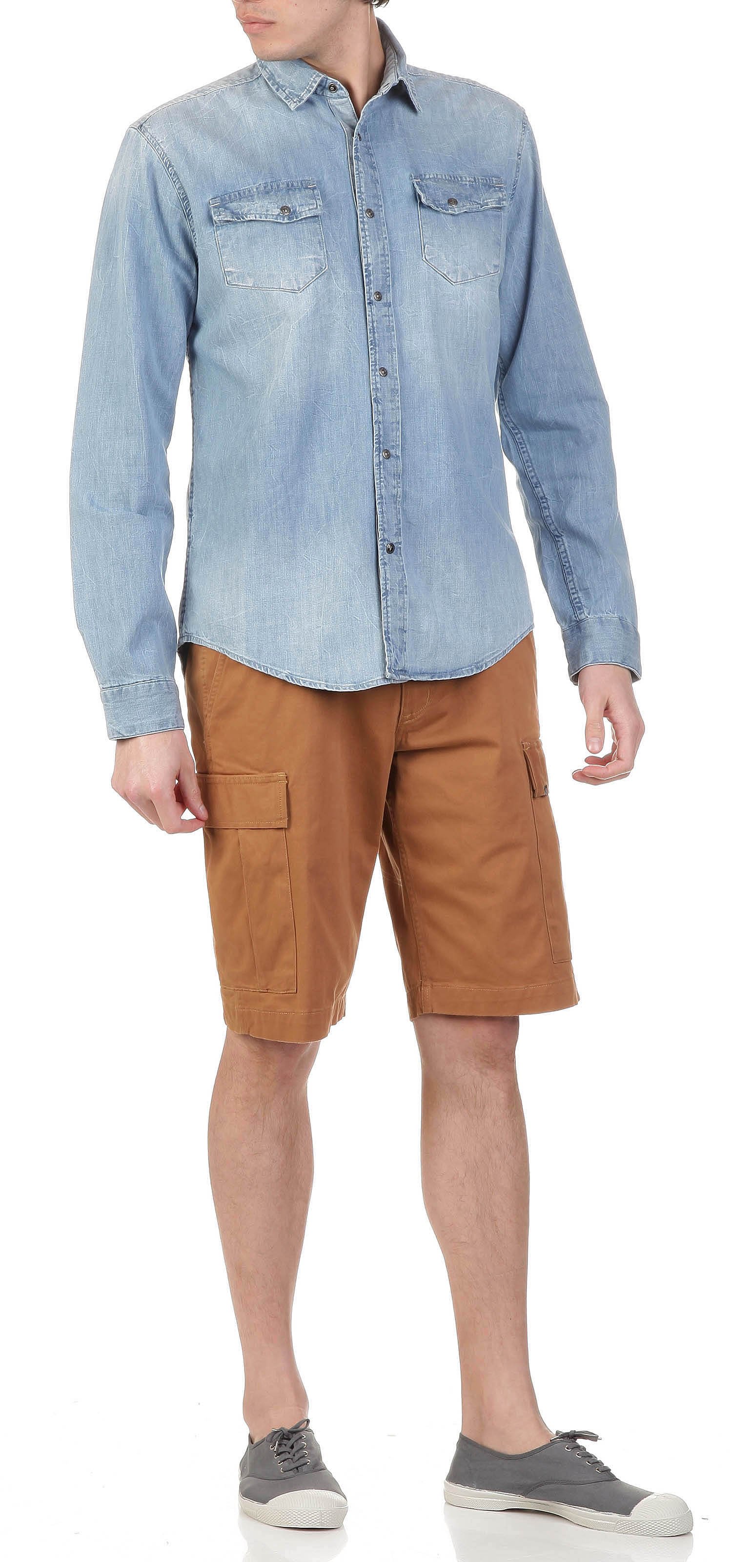 Zapatillas De Tela Con Cordones Gris Bensimon - Hombre | Place des Tendances