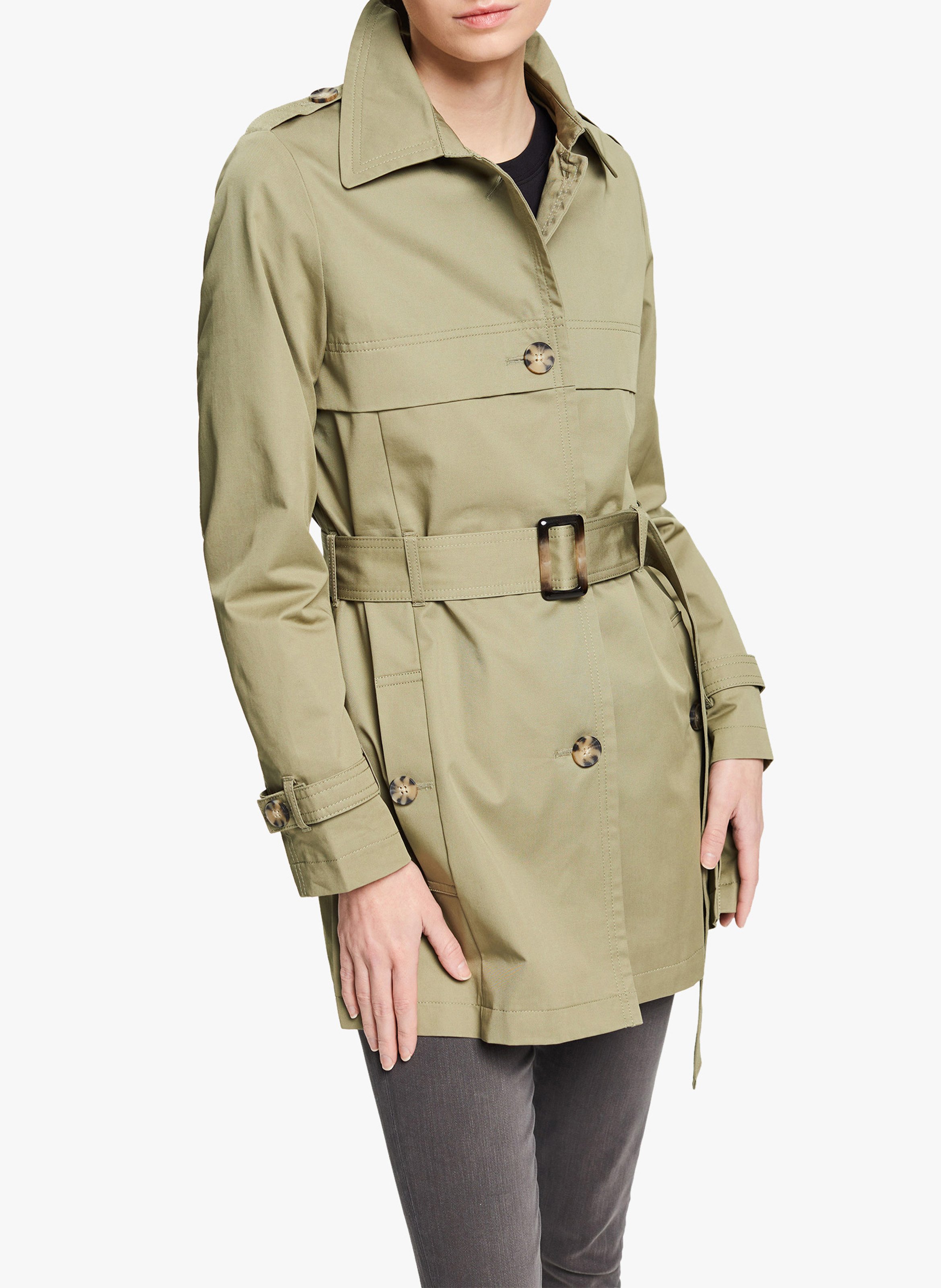 Gabardina Corta De Algodón Orgánico Light Khaki Esprit - Mujer | Place des  Tendances