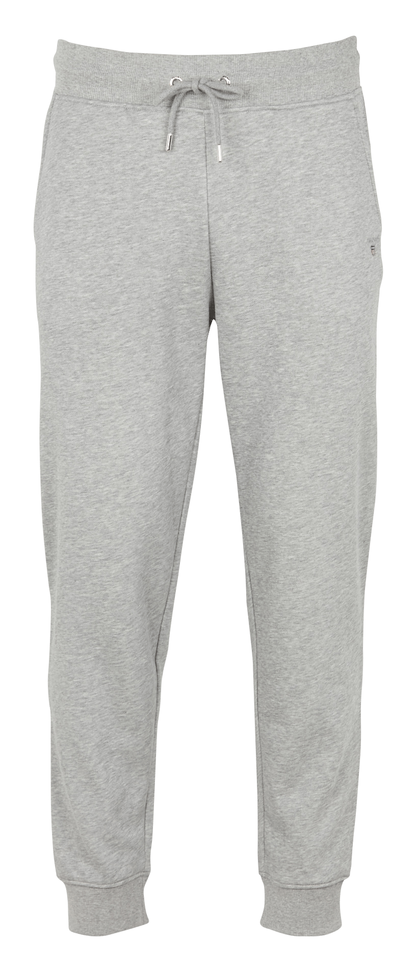 Pantalón De Jogging Recto Bordado De Mezcla De Algodón Gris Mel Gant -  Hombre | Place des Tendances