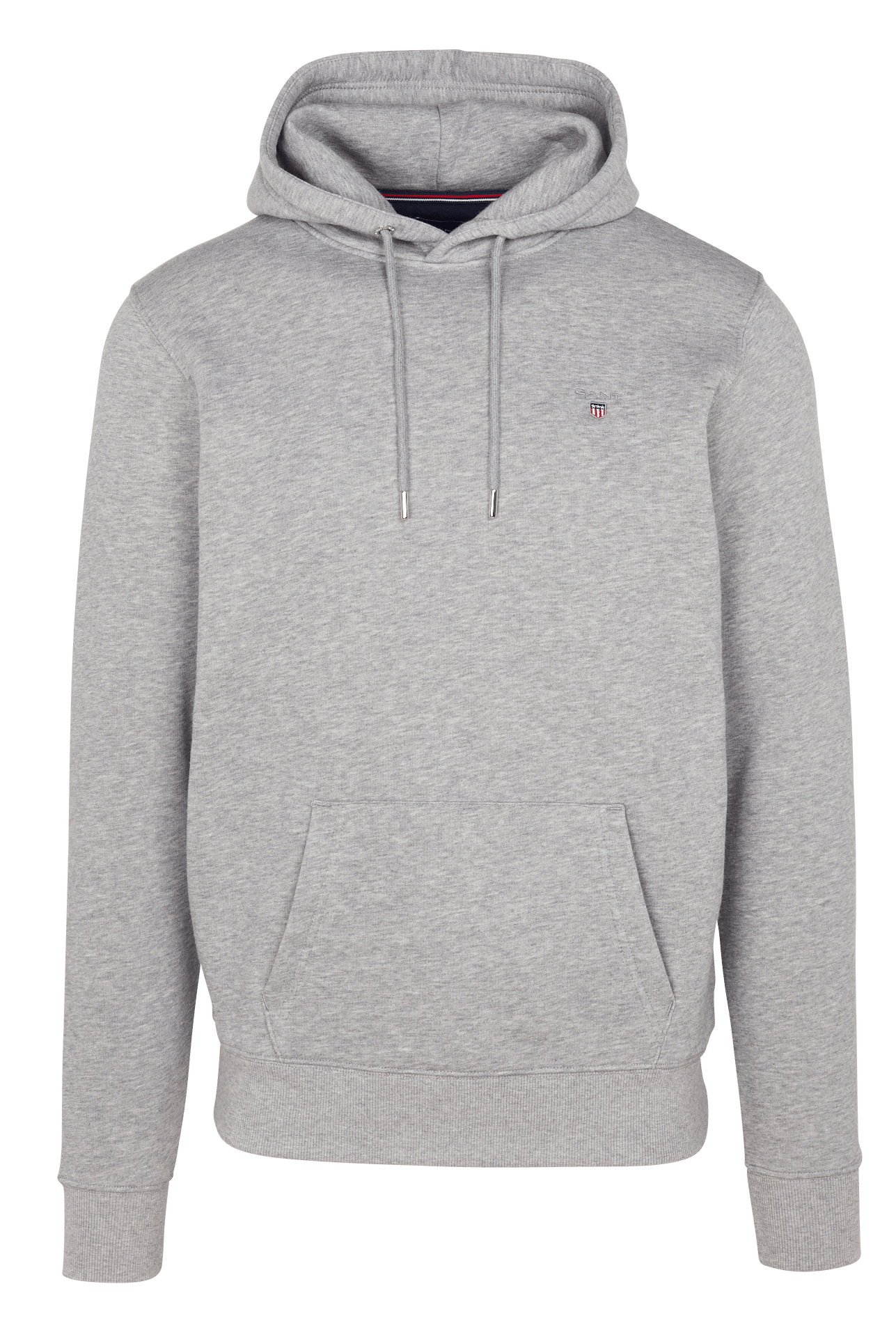 Sudadera Con Capucha Y Logo Gant Bordado De Mezcla De Algodón Gris Mel Gant  - Hombre | Place des Tendances