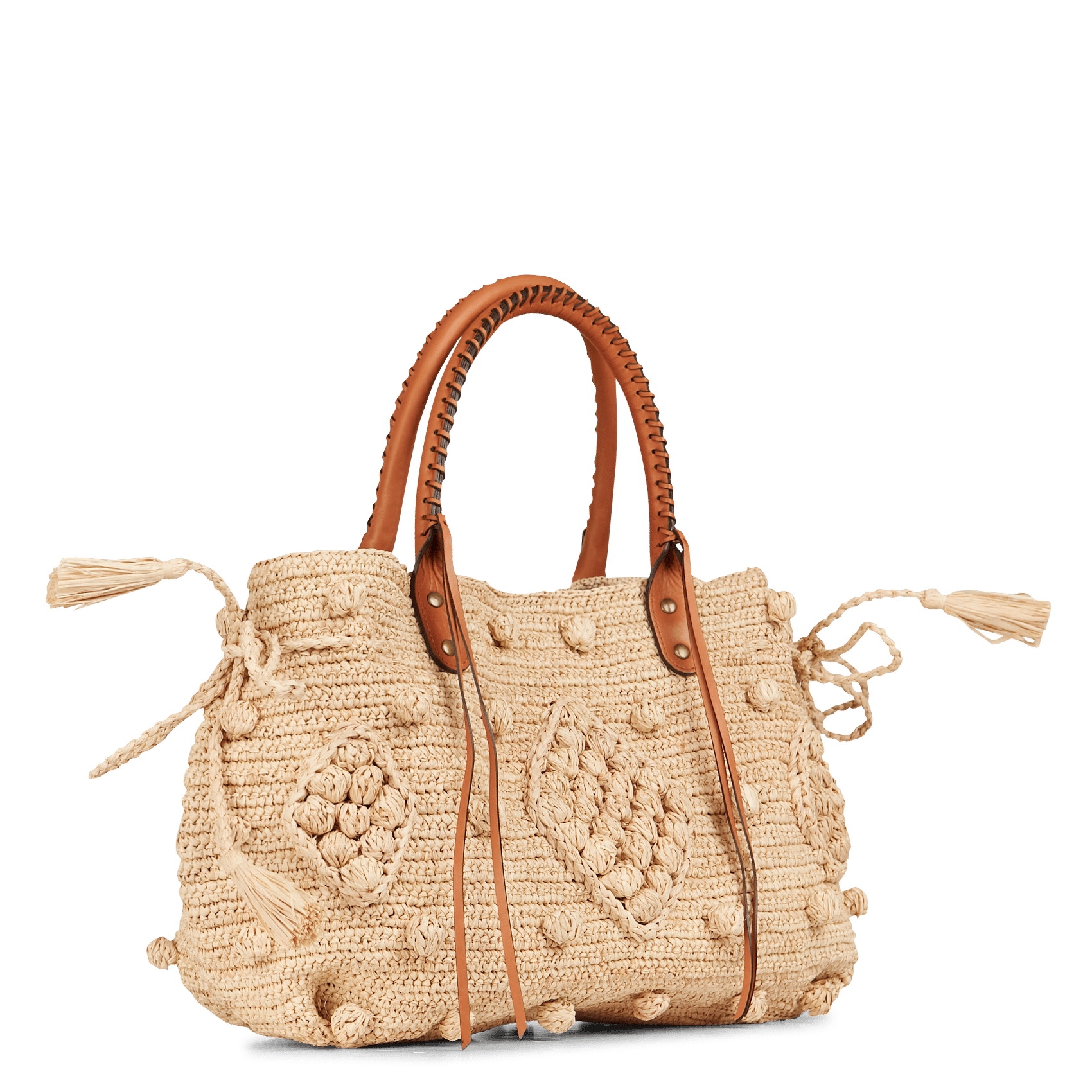 Bolso De Mano De Rafia Y Piel Ficelle Gerard Darel - Mujer | Place des  Tendances