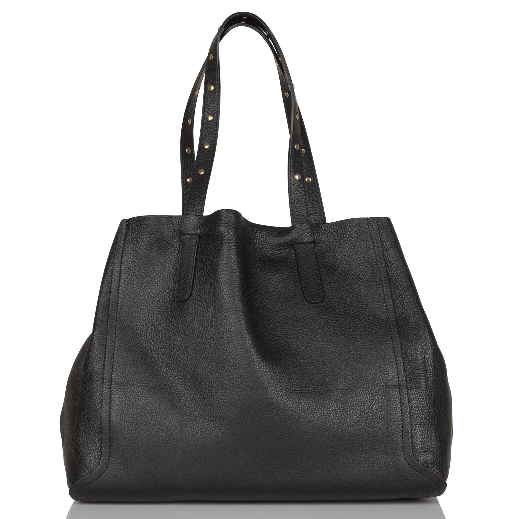 Bolso Shopping De Piel Noir/or Gerard Darel - Mujer | Place des Tendances
