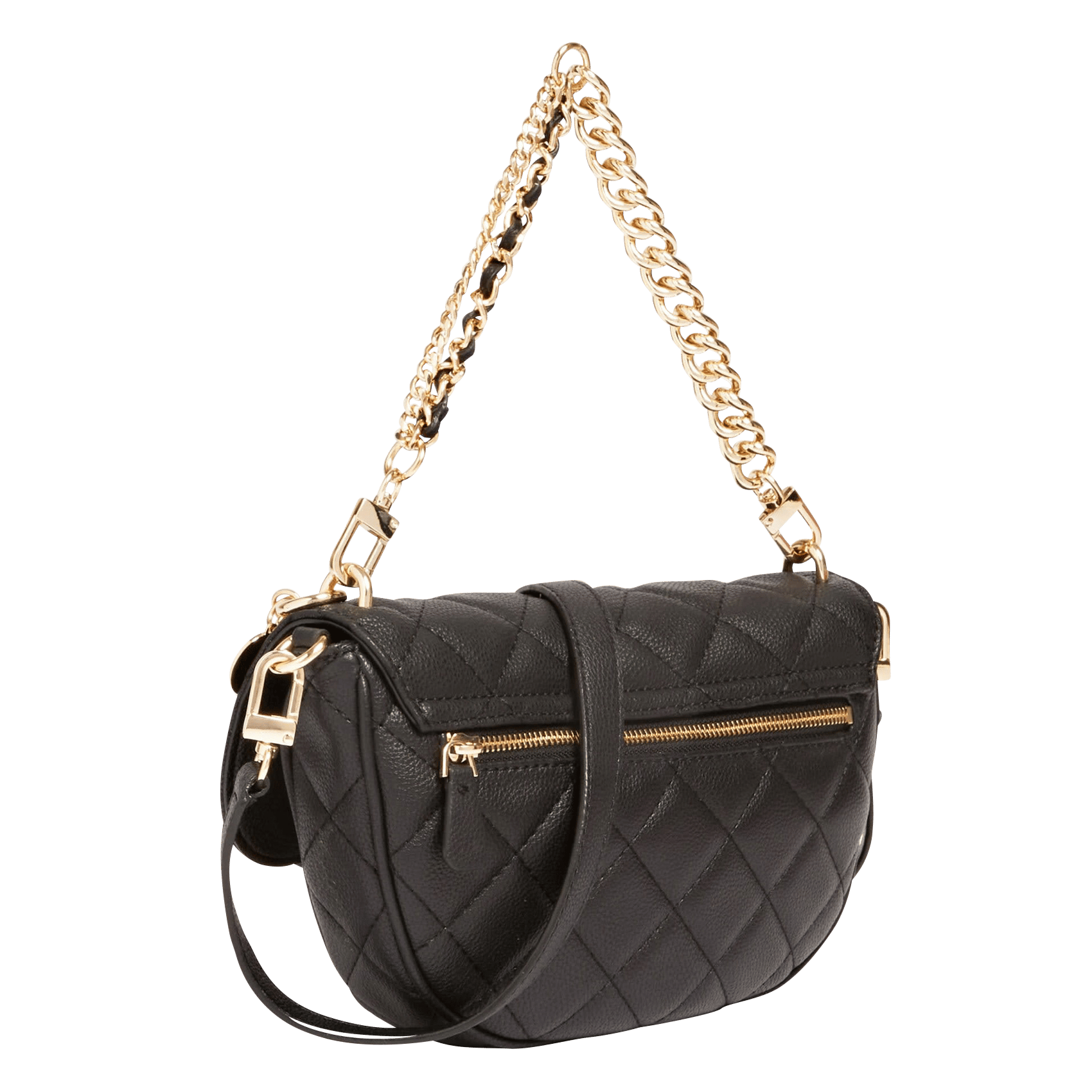 Bolso Al Hombro De Piel Acolchada Black Guess - Mujer | Place des Tendances