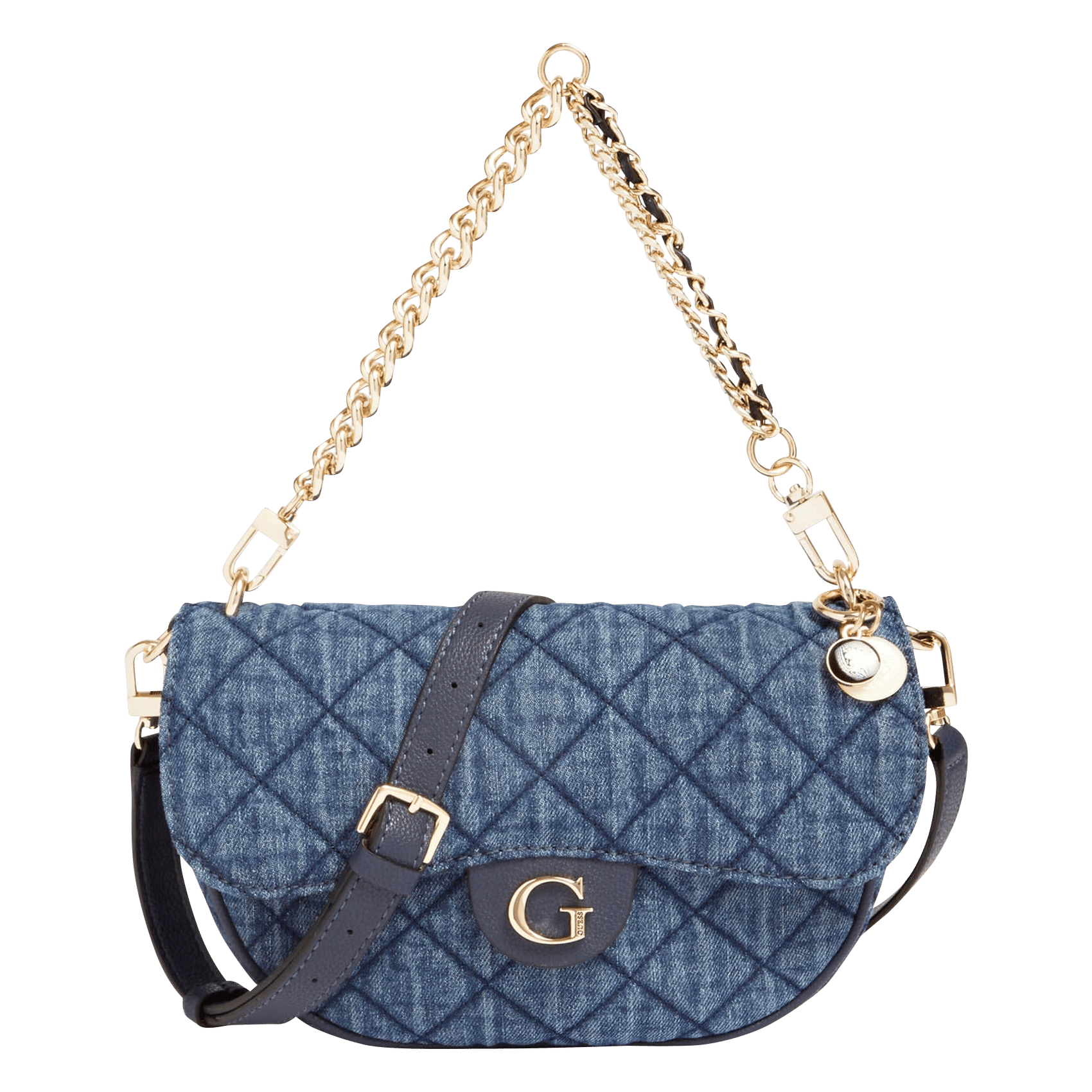 Bolso Al Hombro Gillian De Tela Vaquera De Algodón Denim Guess - Mujer |  Place des Tendances